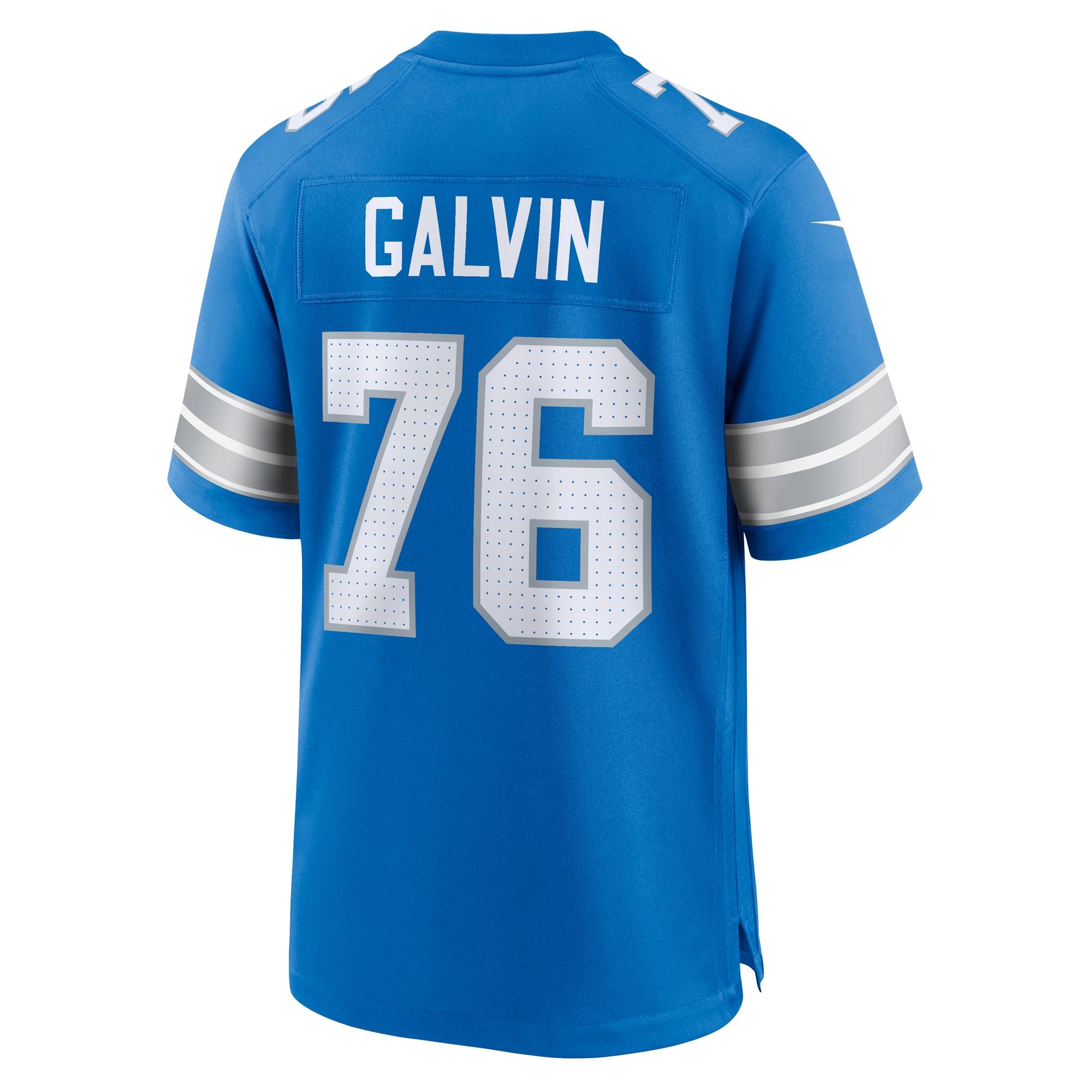 Detroit Lions Connor Galvin Blue Team Game NFL Jersey Men's