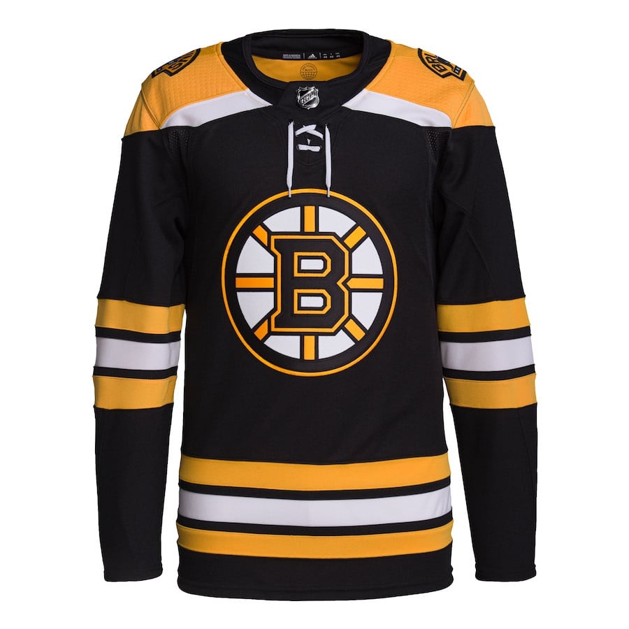 Boston Bruins Home Primegreen Black NHL Jersey Men's
