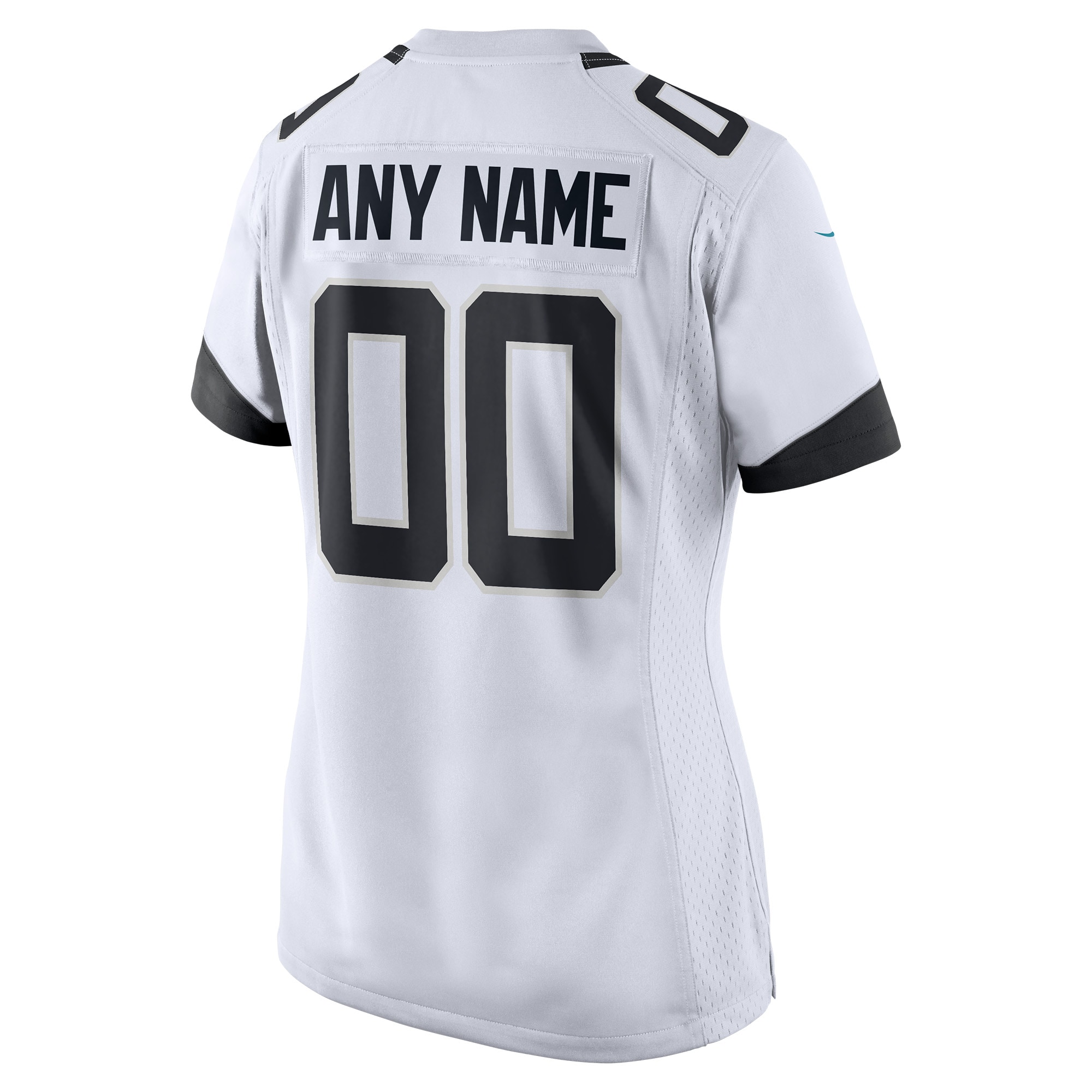 White Jacksonville Jaguars Custom Game NFL Jersey Women's