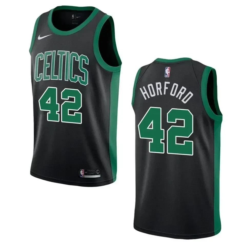 Boston Celtics 42 Al Horford Statement Swingman Black NBA Jersey Men's