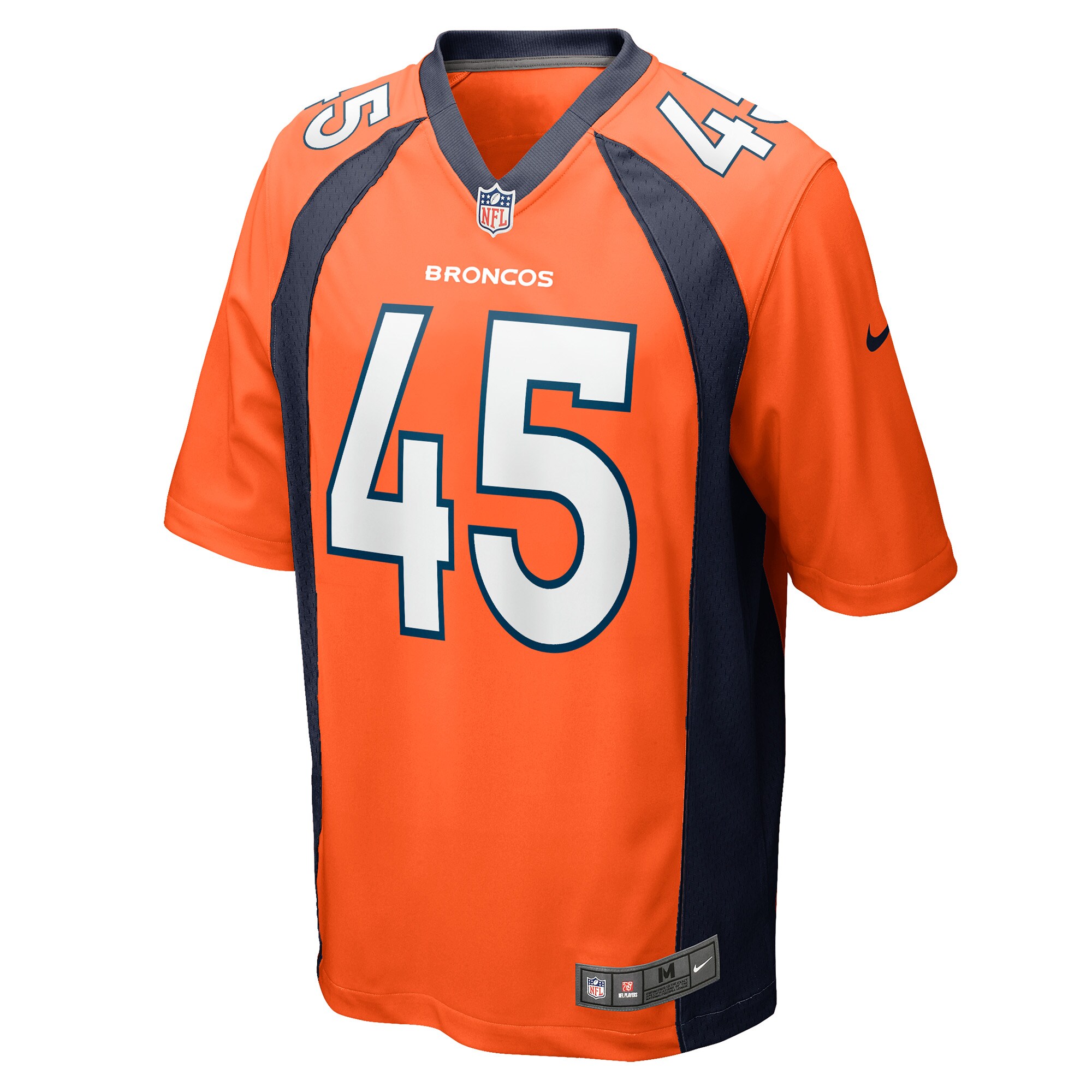 Denver Broncos Christopher Allen Orange Game Player NFL Jersey Men's
