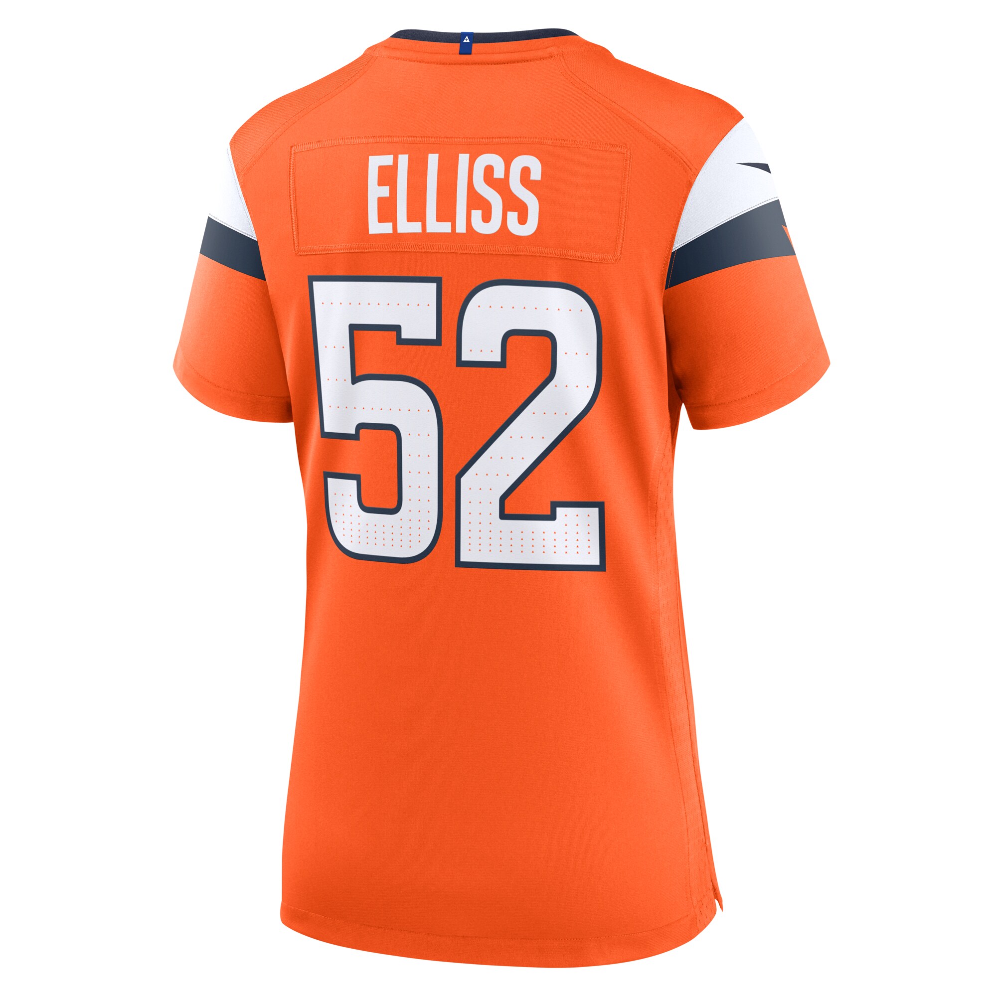 Denver Broncos Jonah Elliss Orange Team Game NFL Jersey Women's