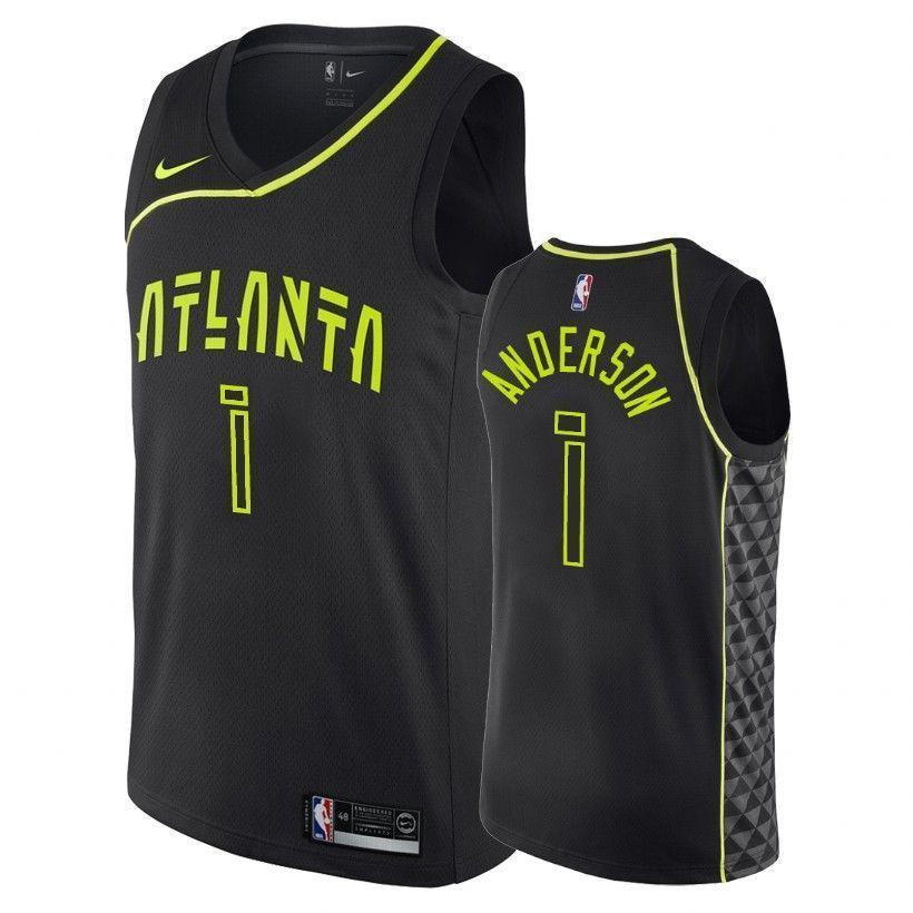 Atlanta Hawks Justin Anderson 1 City Black NBA Jersey Men's