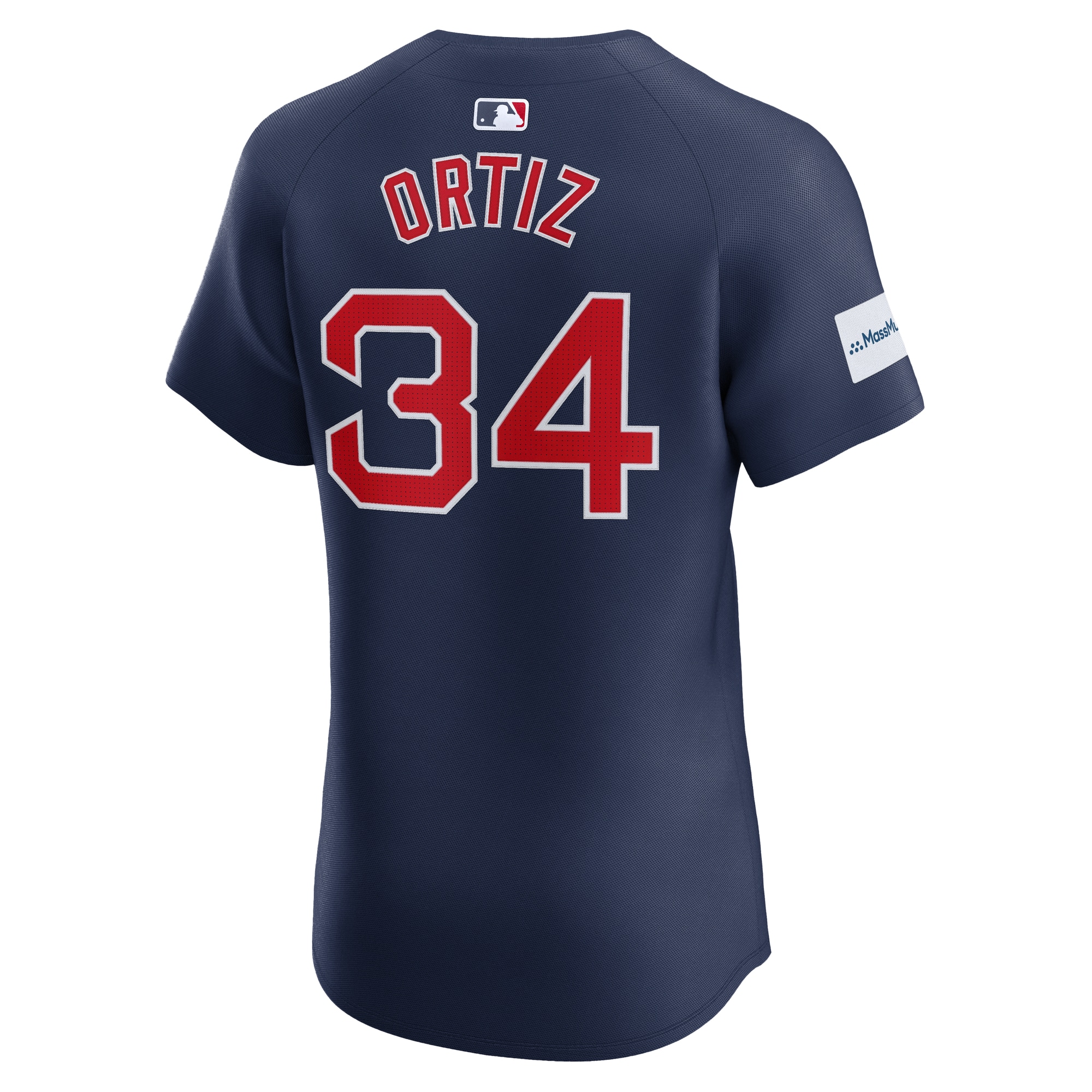 Boston Red Sox David Ortiz Navy Alternate Elite Sponsor Patch Player MLB Jersey Men's