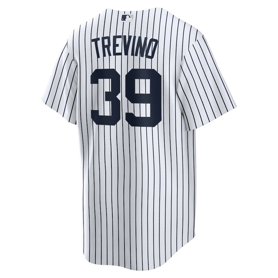 Jose Trevino 39 New York Yankees Home White MLB Jersey Men's
