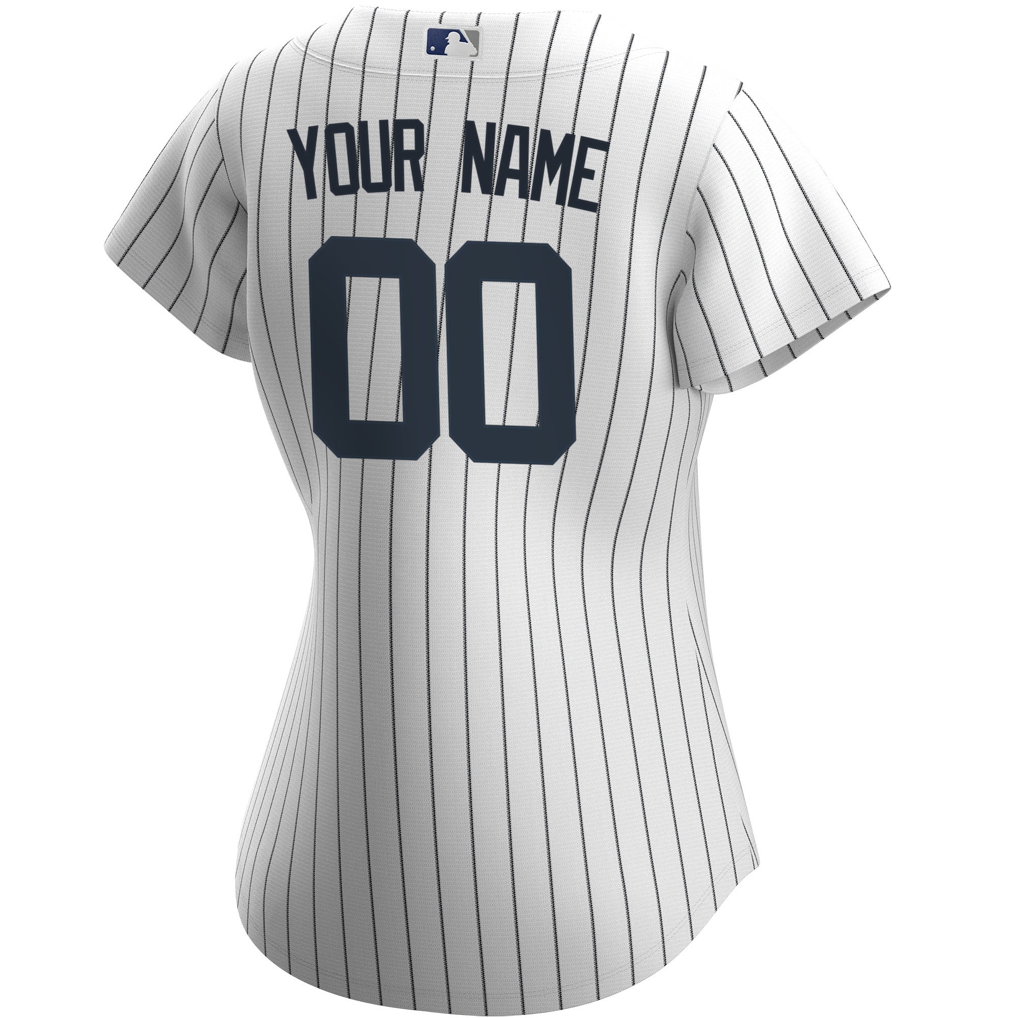 New York Yankees White Home Custom MLB Jersey Women's