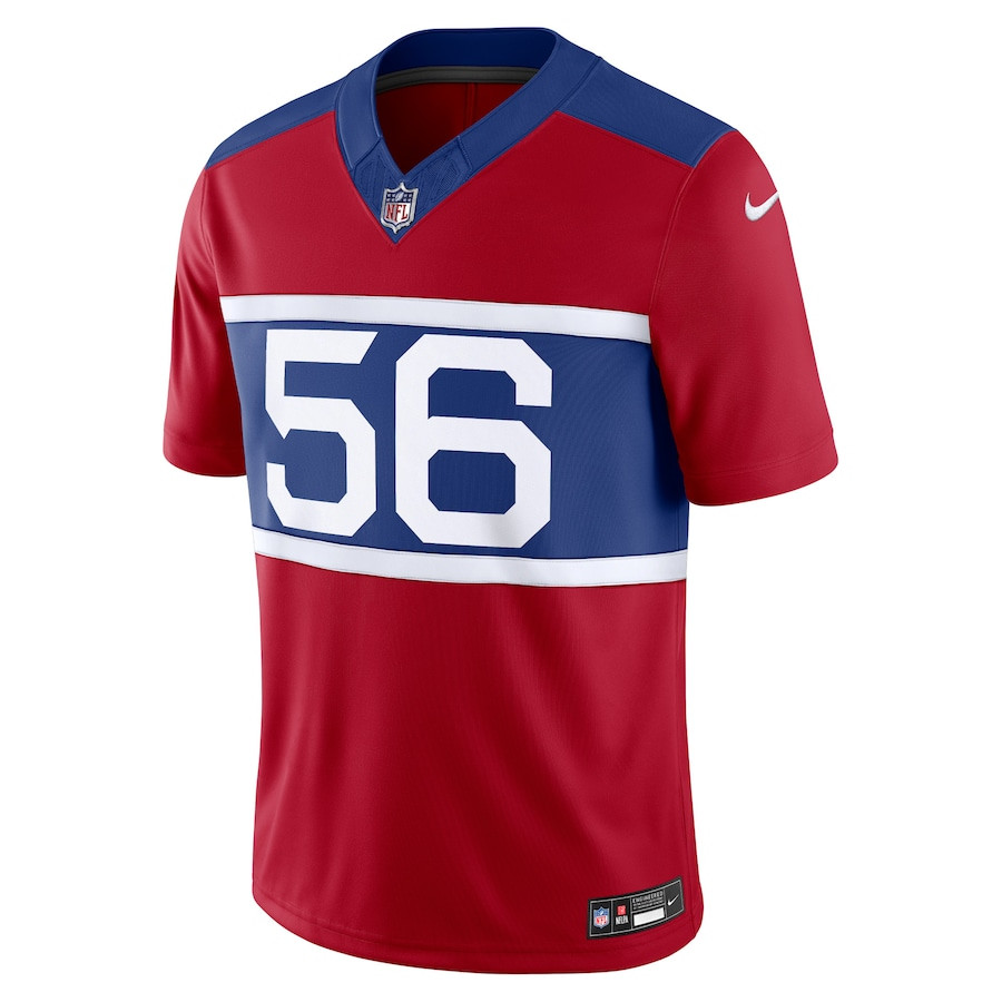 Lawrence Taylor 56 New York Giants Alternate Vapor F.U.S.E. Retired Player Limited Century Red NFL Jersey Men's