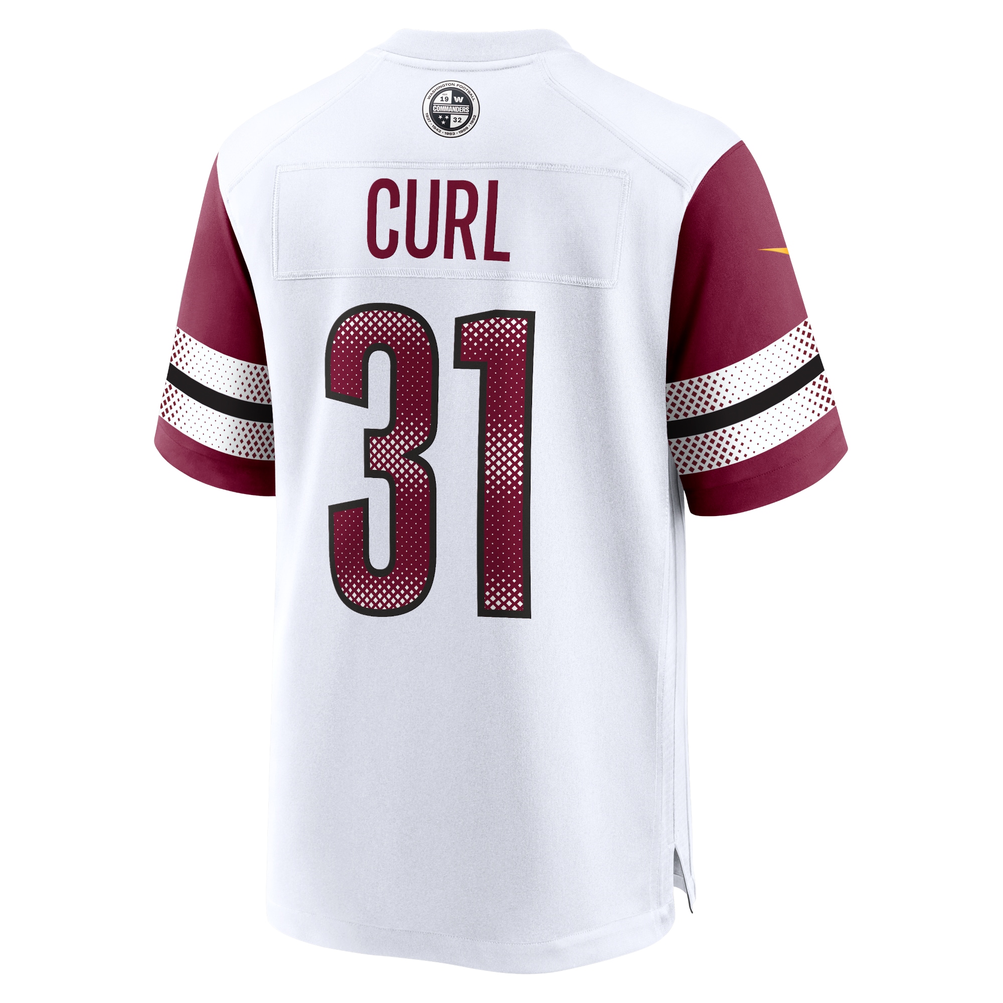 Washington Commanders Kamren Curl White Game NFL Jersey Men's