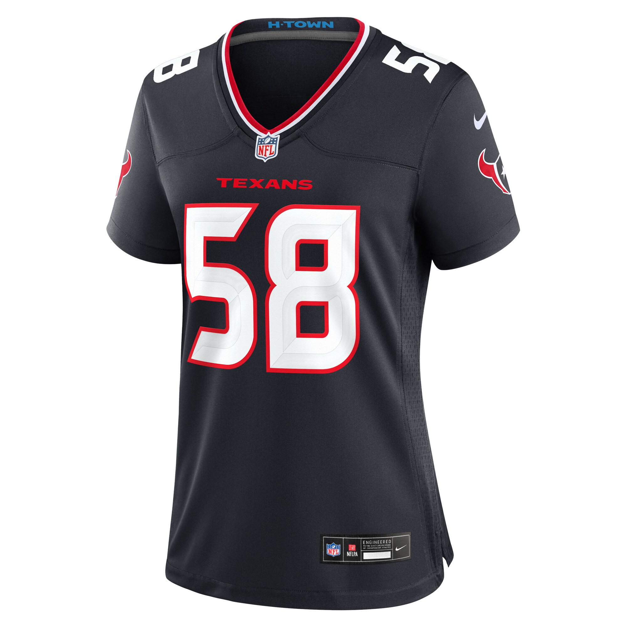 Houston Texans McTelvin Agim Navy Team Game NFL Jersey Women's