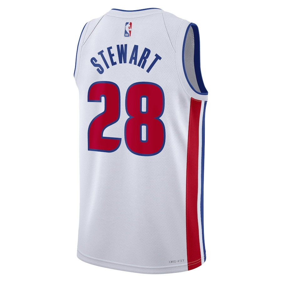 Isaiah Stewart 28 Detroit Pistons Unisex Swingman Association Editio White NBA Jersey Unisex