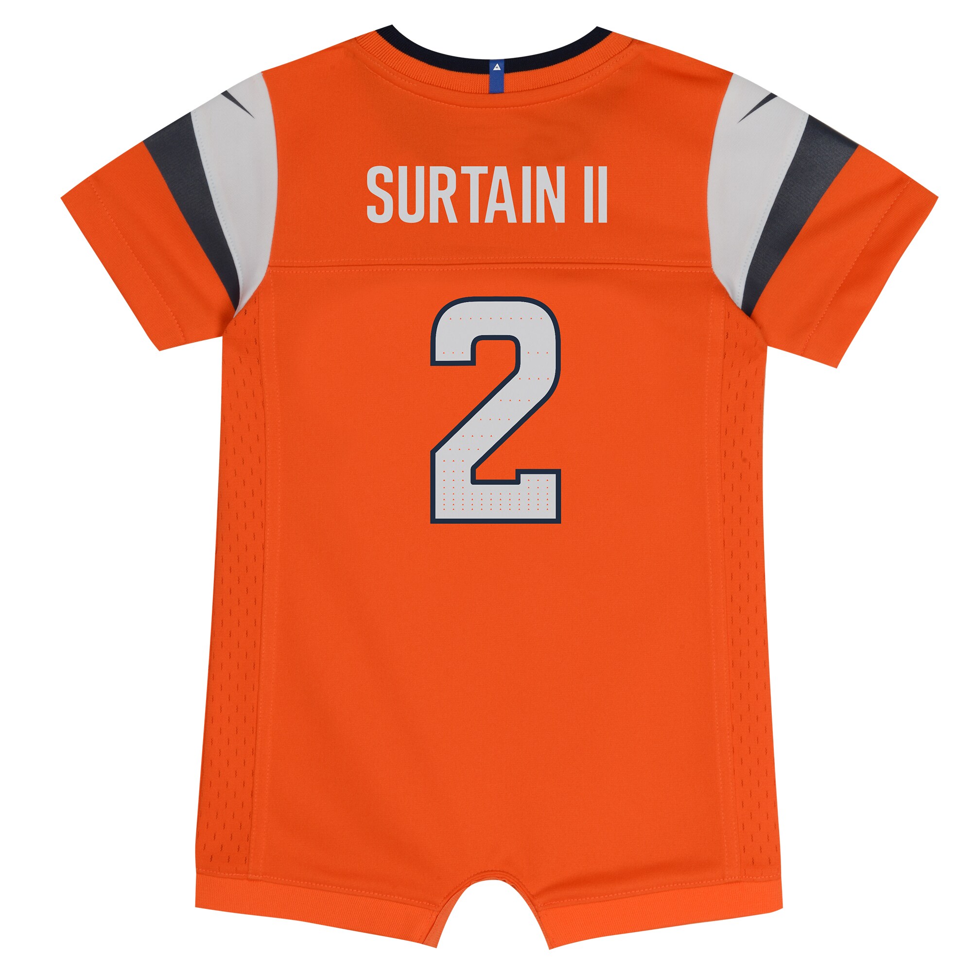 Newborn Infant Denver Broncos Patrick Surtain II Orange Mile High Collection Game Romper NFL Jersey Men's