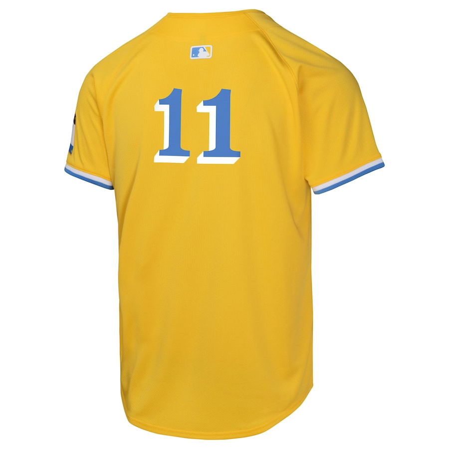 Rafael Devers 11 Boston Red Sox City Connect Limited Gold MLB Jersey Youth