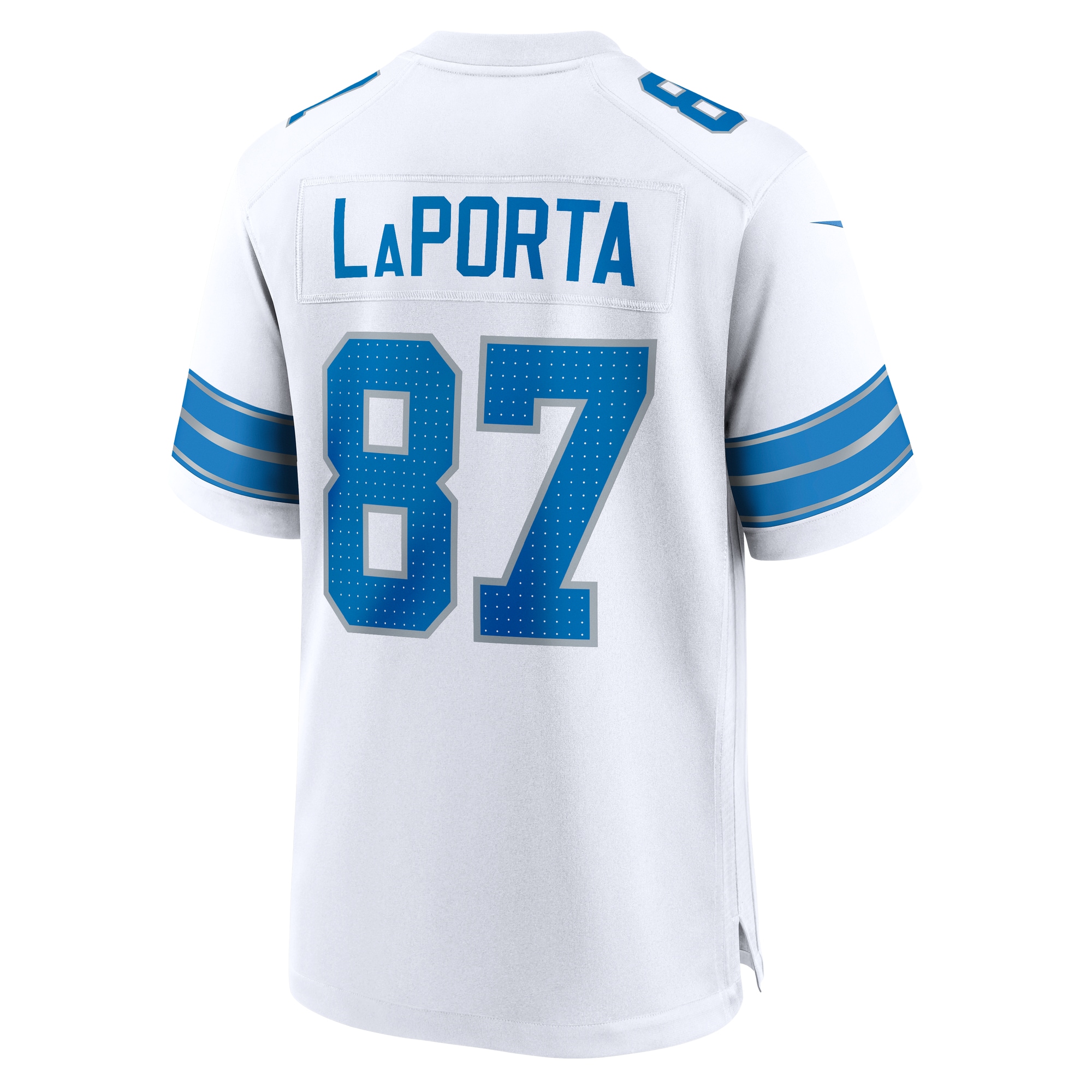 Detroit Lions Sam LaPorta White White Game NFL Jersey Men's