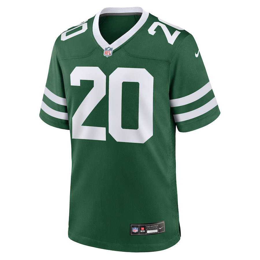 Breece Hall 20 New York Jets Game Legacy Green NFL Jersey Men's