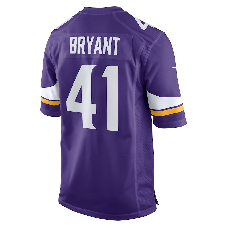 Austin Bryant 41 Minnesota Vikings Game Purple NFL Jersey Men's