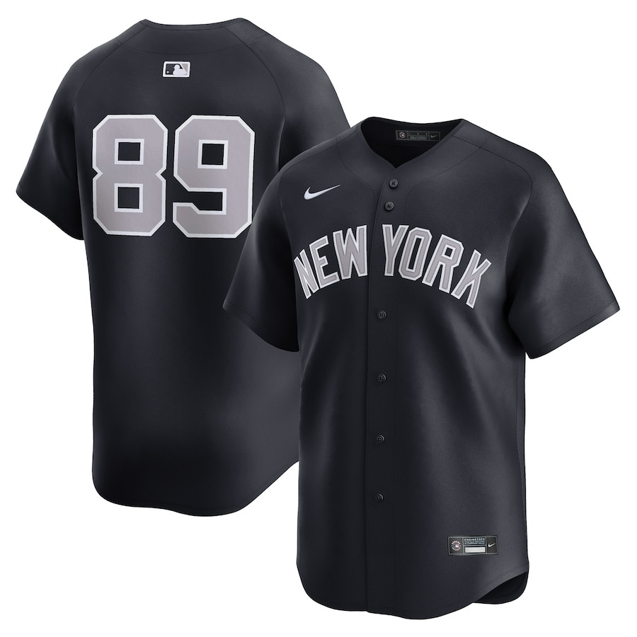 Jasson Dom?nguez 89 New York Yankees Alternate Limited Player Navy MLB Jersey Men's