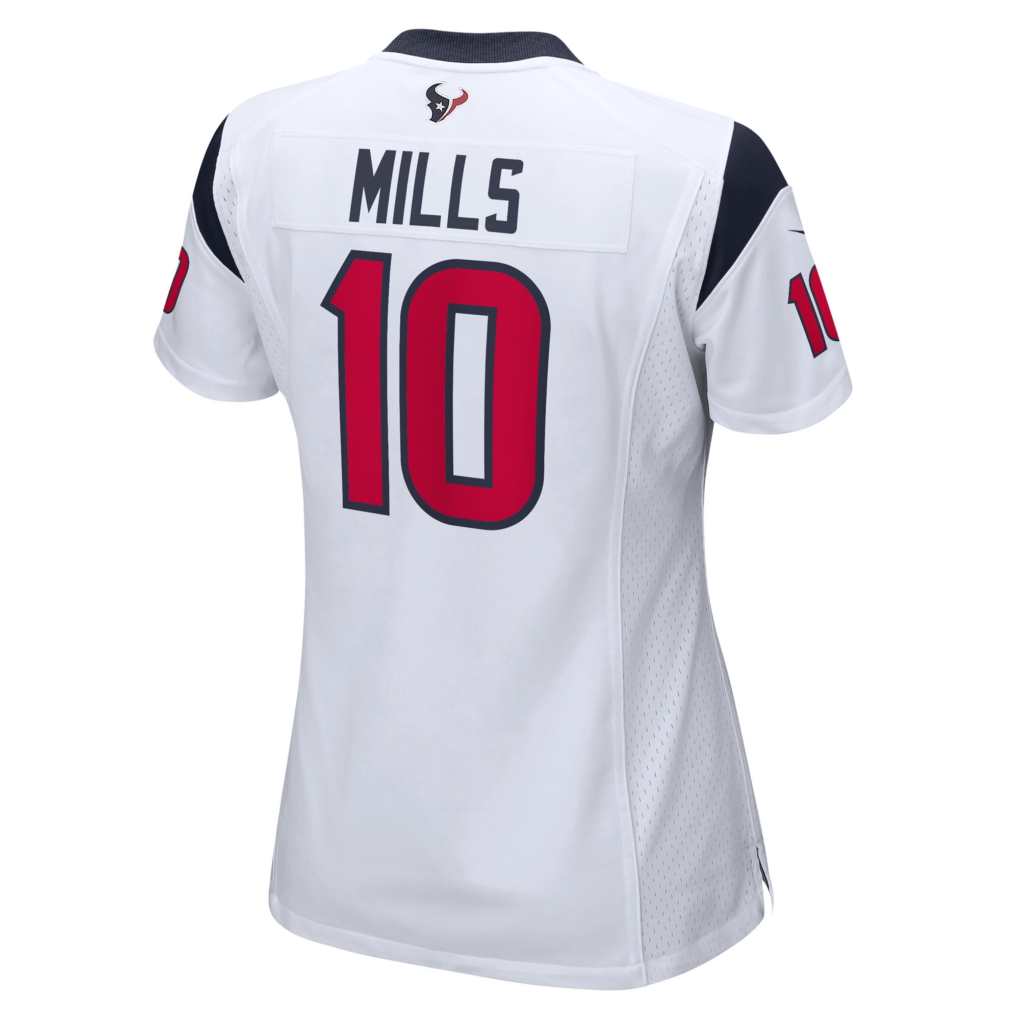 Houston Texans Davis Mills White Game Player NFL Jersey Women's