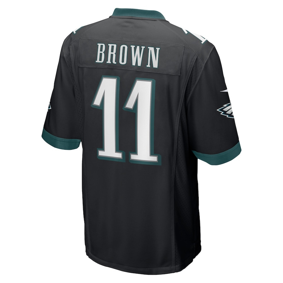 A.J. Brown 11 Philadelphia Eagles Game Black NFL Jersey Men's
