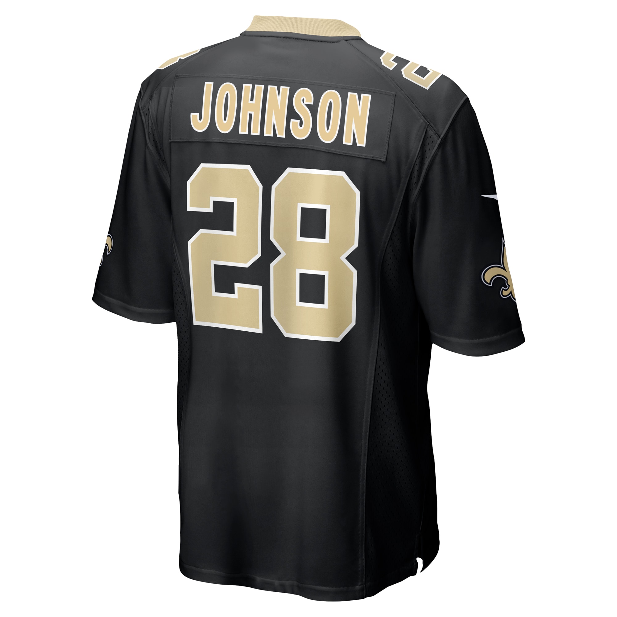 New Orleans Saints Lonnie Johnson Black Game Player NFL Jersey Men's