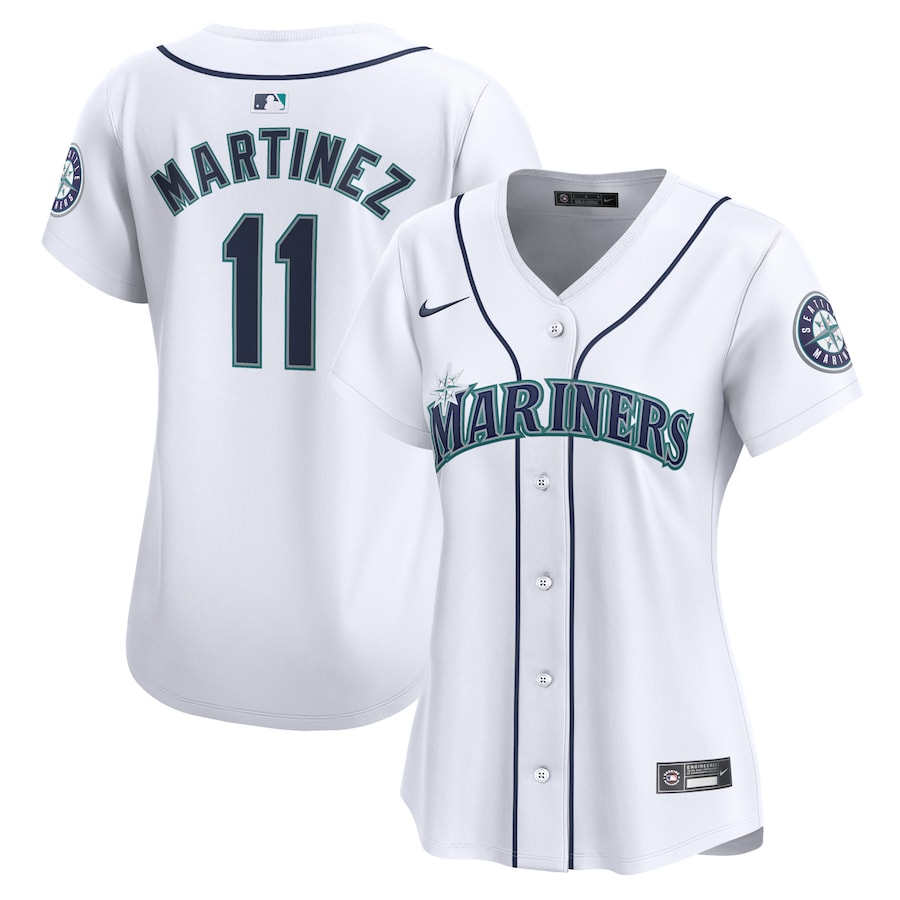 Edgar Martinez Seattle Mariners Women's Home Limited Player Jersey White