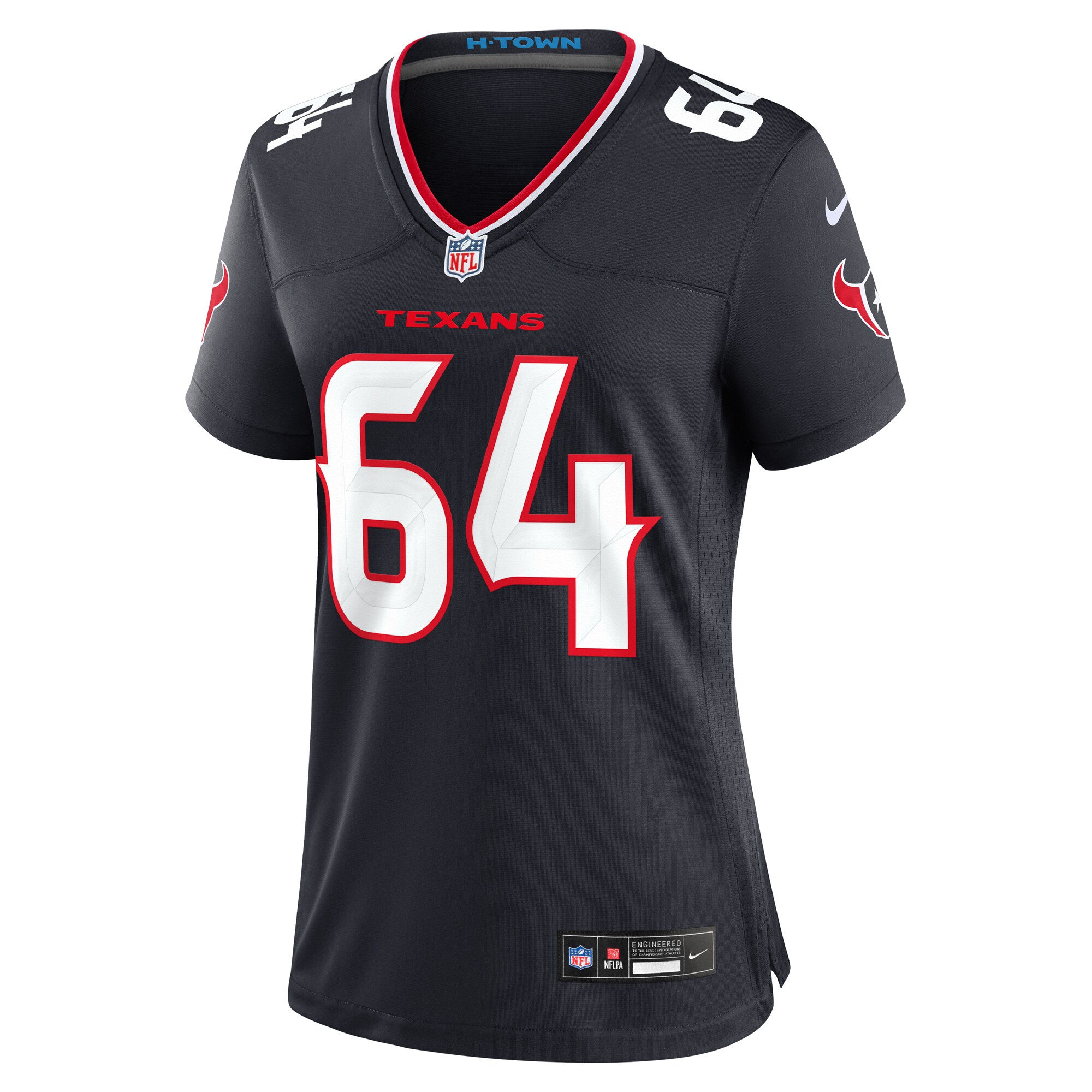 Houston Texans Nick Broeker Navy Team Game NFL Jersey Women's