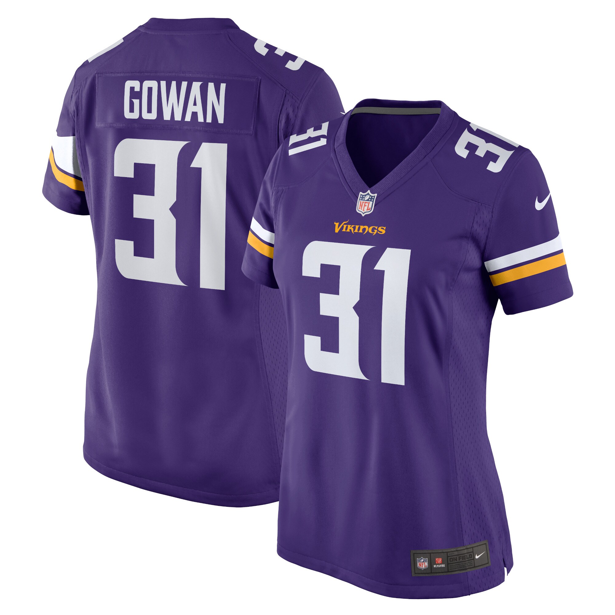 Minnesota Vikings Tay Gowan Purple Home Game Player NFL Jersey Women's