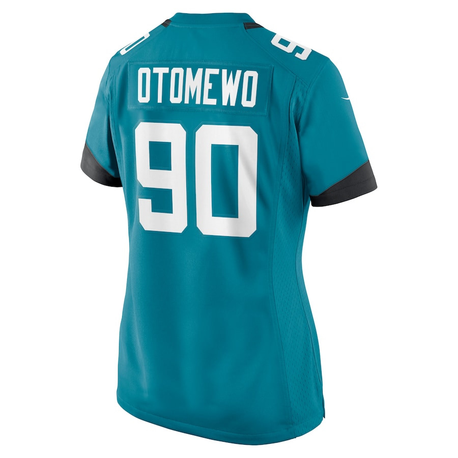 Esezi Otomewo 90 Jacksonville Jaguars Game Teal NFL Jersey Women's