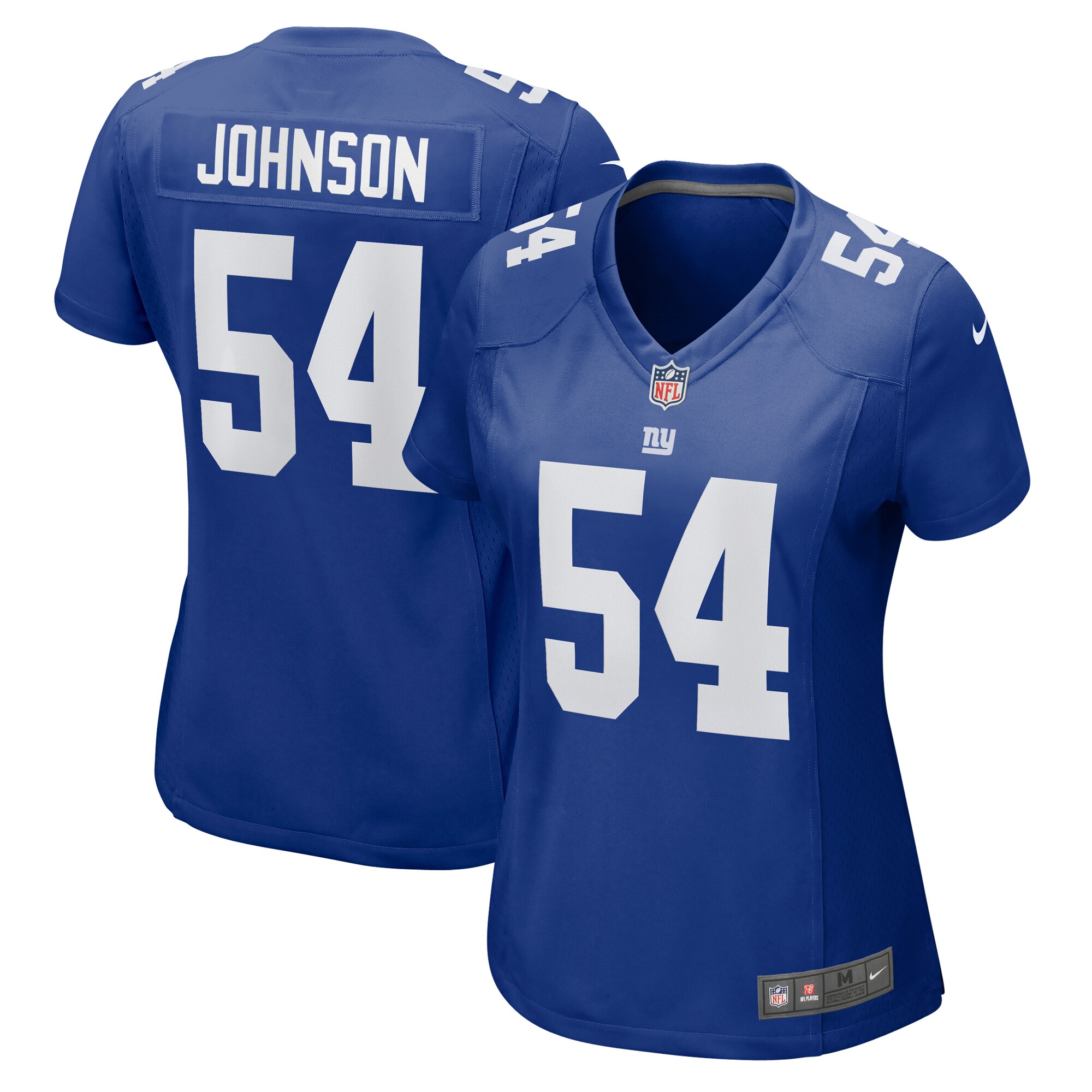 New York Giants Dyontae Johnson Royal Game NFL Jersey Women's