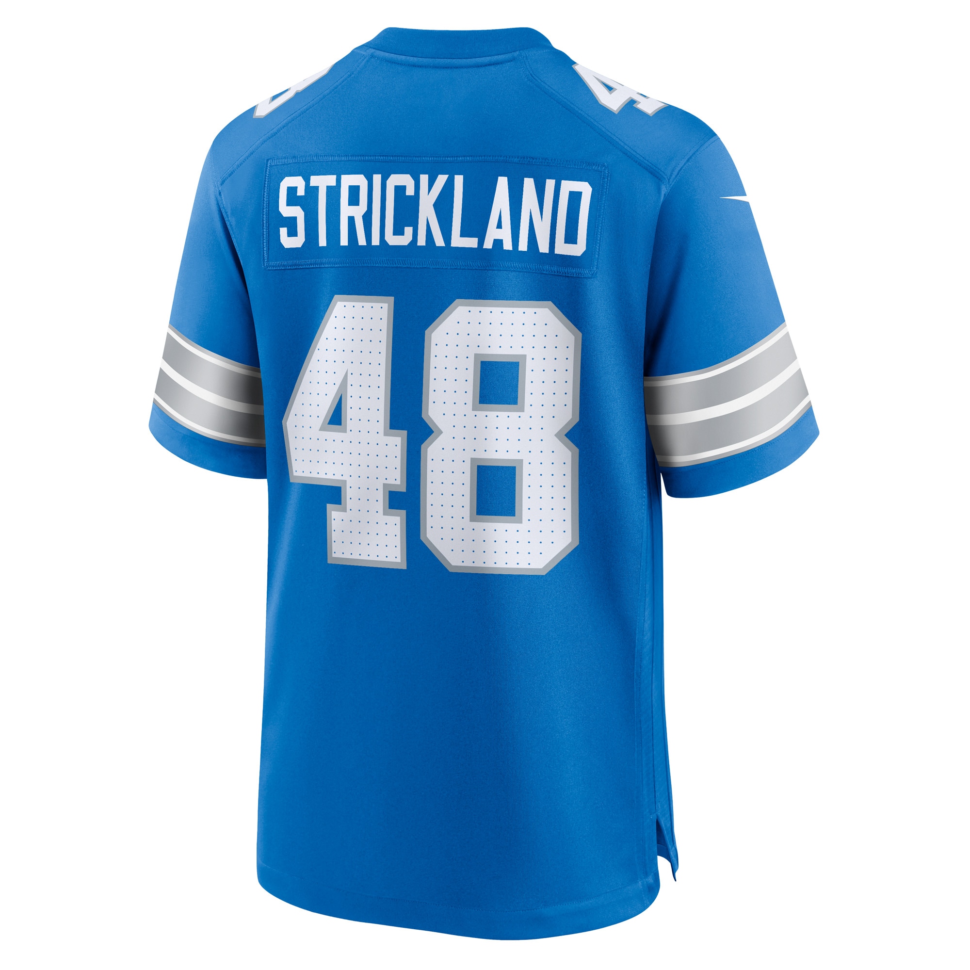 Detroit Lions Loren Strickland Blue Game NFL Jersey Men's