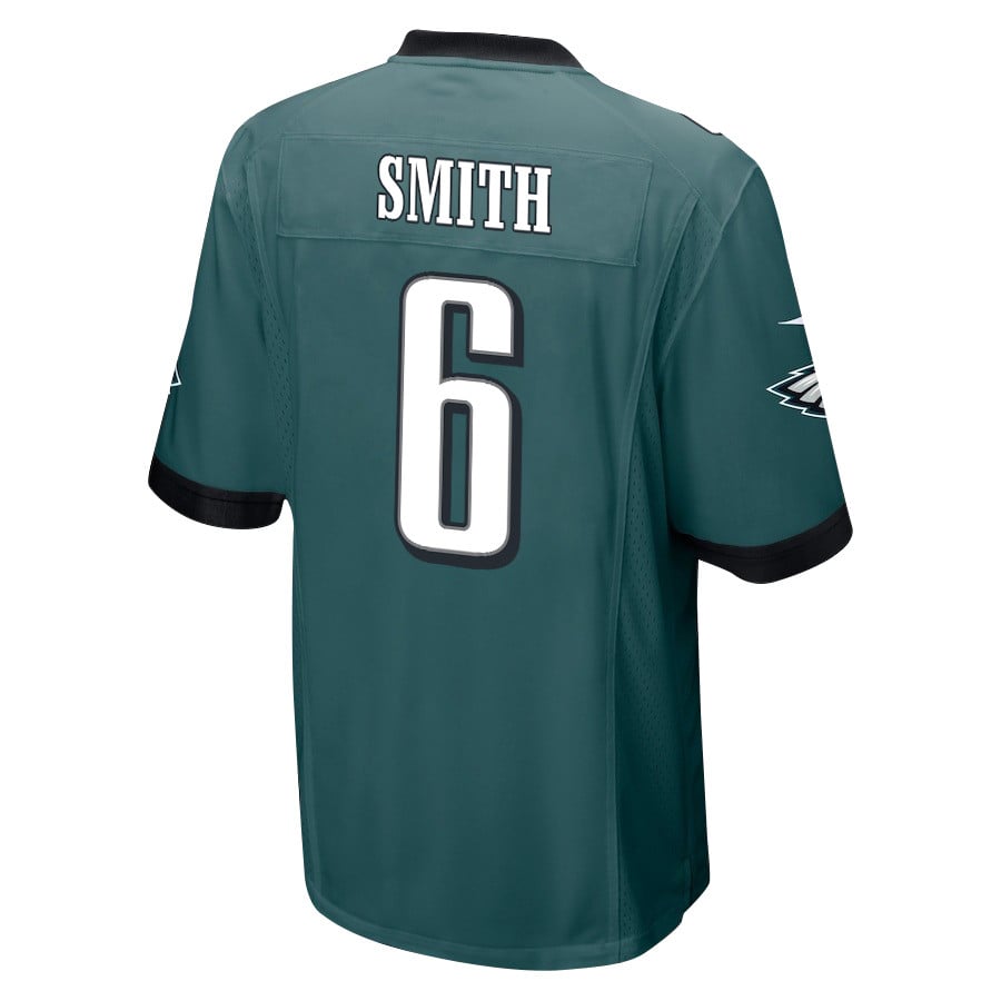 DeVonta Smith 6 Philadelphia Eagles Super Bowl LIX Champions Patch New Orleans Where Passion Ignites' EMBROIDERED Game Midnight Green NFL Jersey Men's