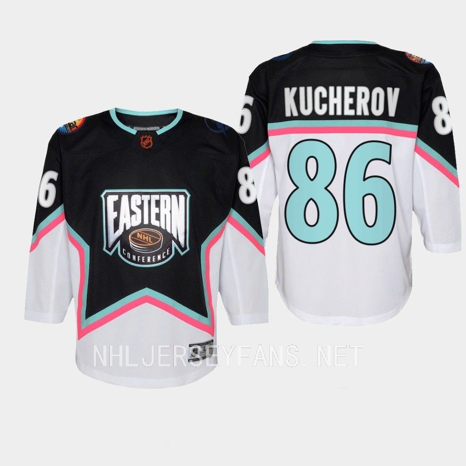 Nikita Kucherov 86 Tampa Bay Lightning 2023 All Star Eastern Conference Black NHL Jersey Men's