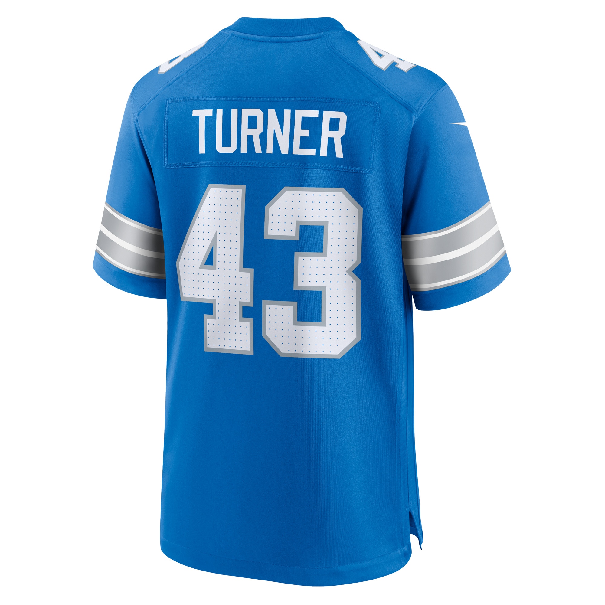 Detroit Lions James Turner Blue Game NFL Jersey Men's