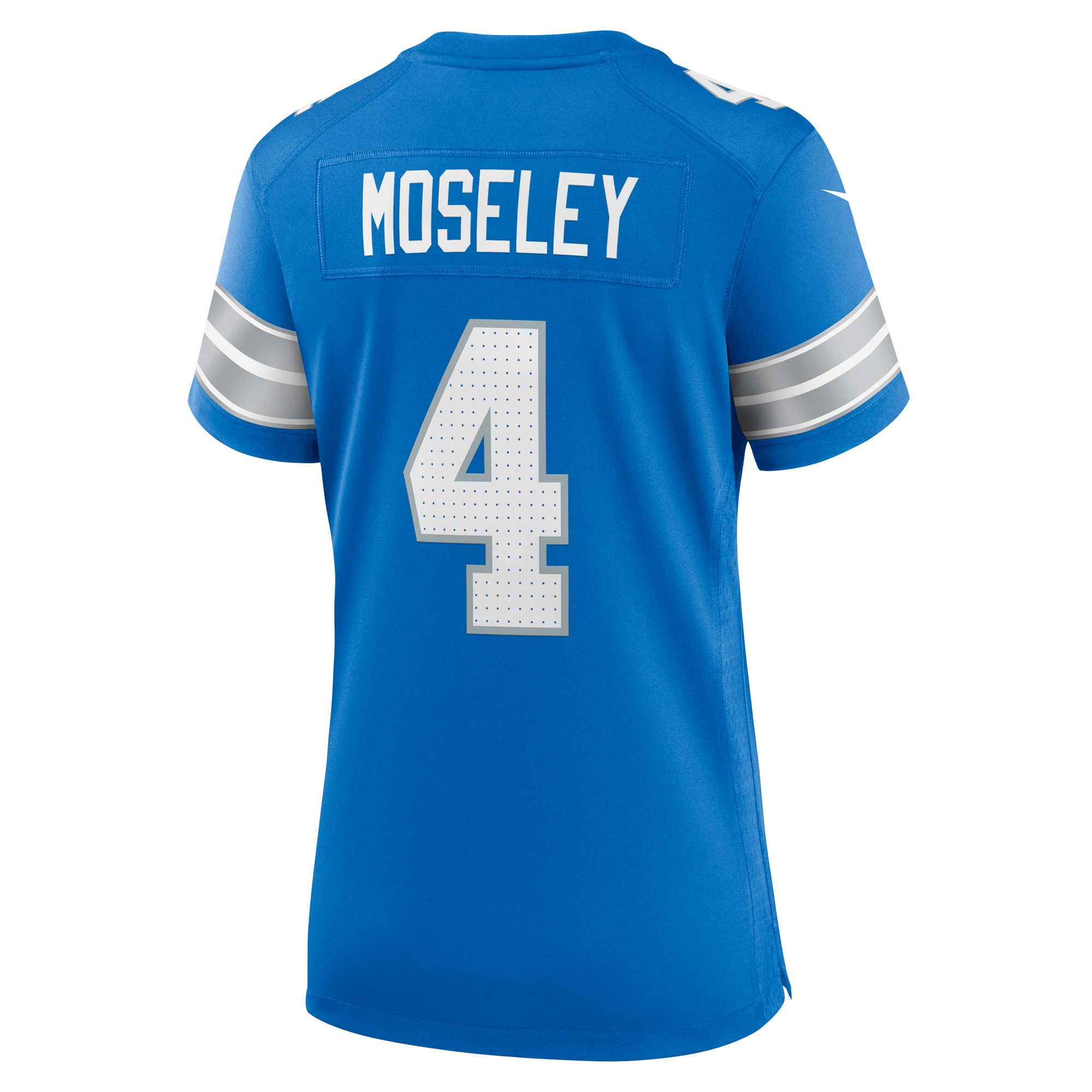Detroit Lions Emmanuel Moseley Blue Team Game NFL Jersey Women's