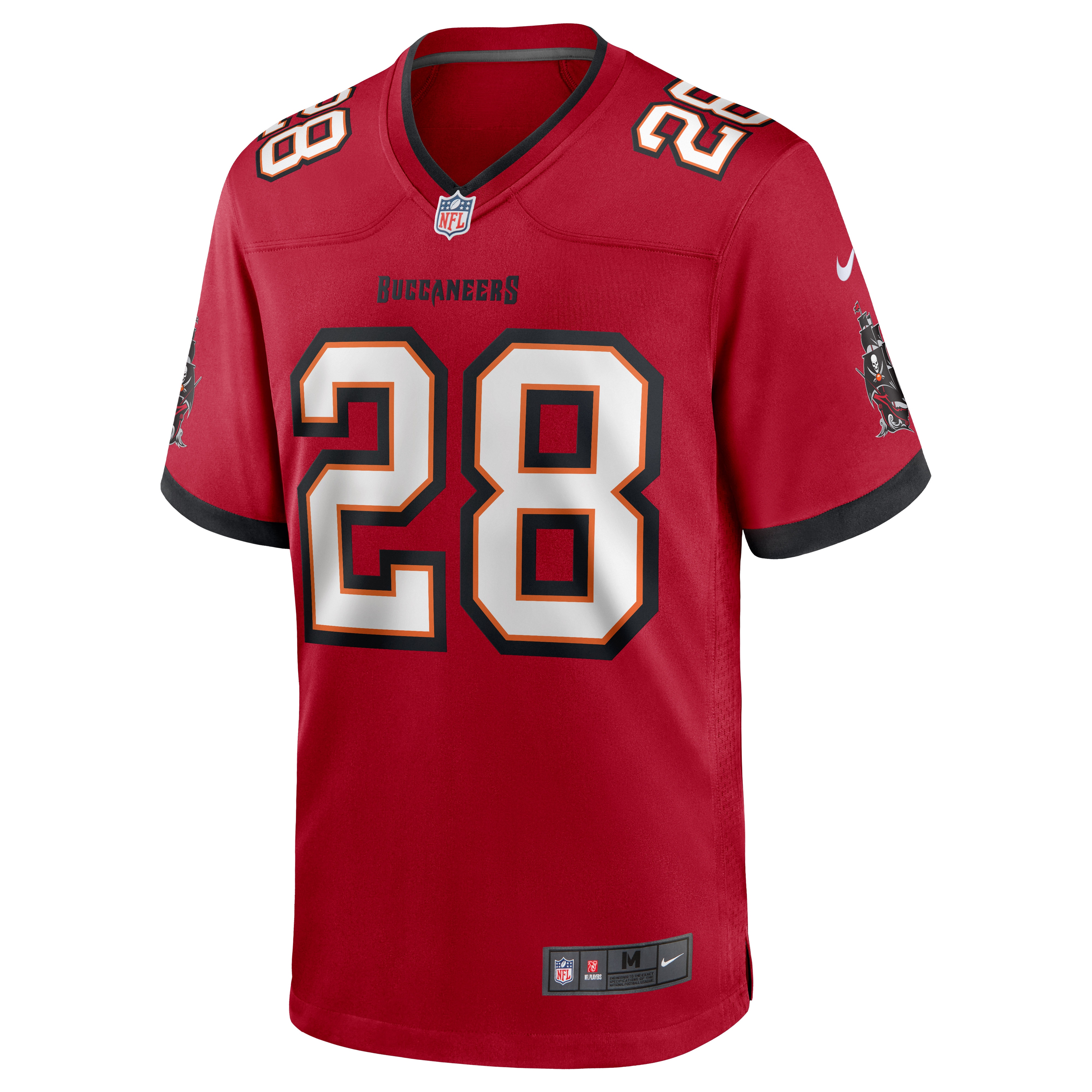 Tampa Bay Buccaneers Leonard Fournette Red Game NFL Jersey Men's