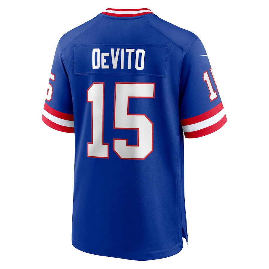 Tommy DeVito 15 New York Giants Alternate Game Royal NFL Jersey Men's