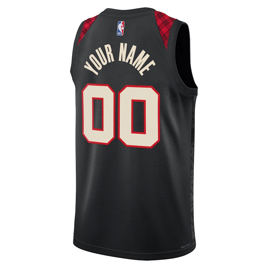 Portland Trail Blazers 2023/24 Swingman Custom City Edition Black NBA Jersey Men's