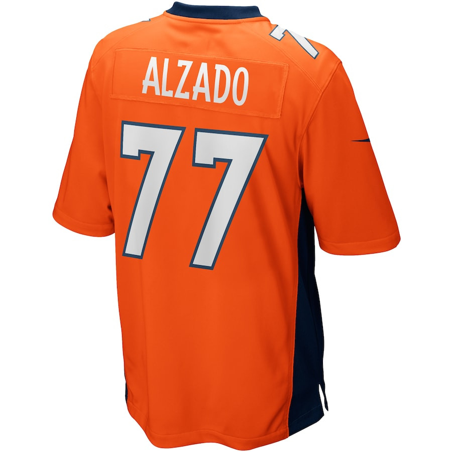 Lyle Alzado 77 Denver Broncos Game Retired Orange NFL Jersey Men's