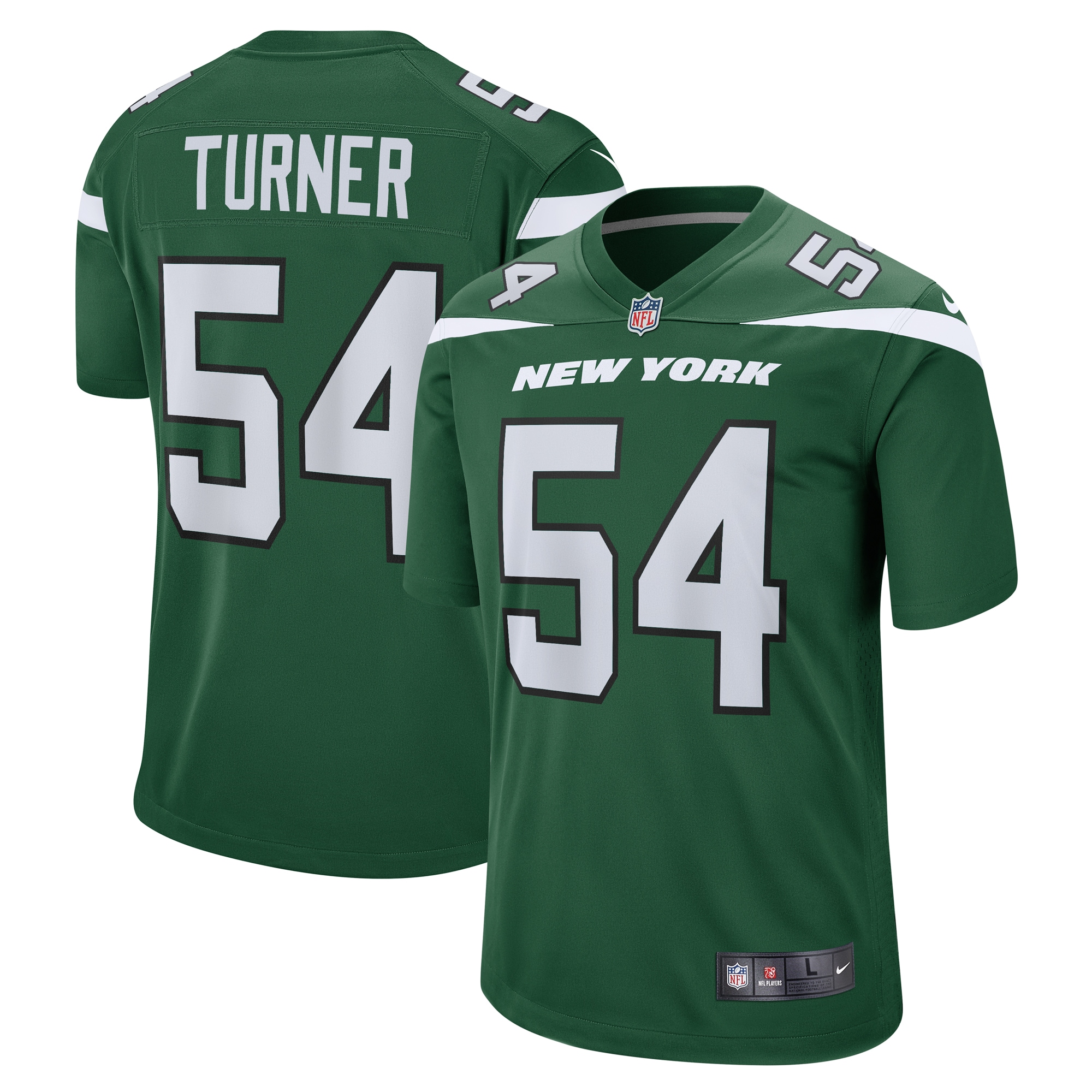 New York Jets Billy Turner Gotham Green Game NFL Jersey Men's