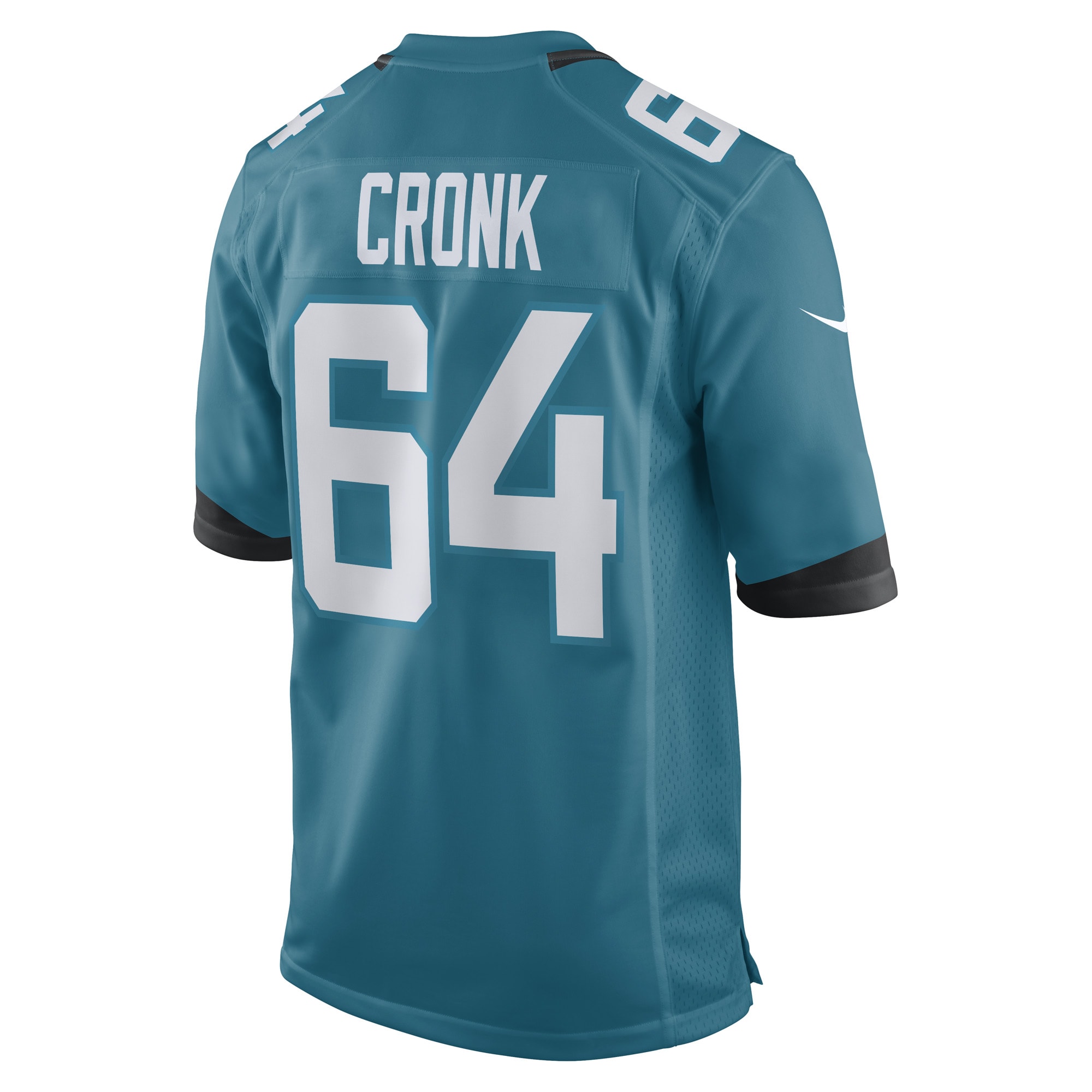 Jacksonville Jaguars Coy Cronk Teal Game Player NFL Jersey Men's