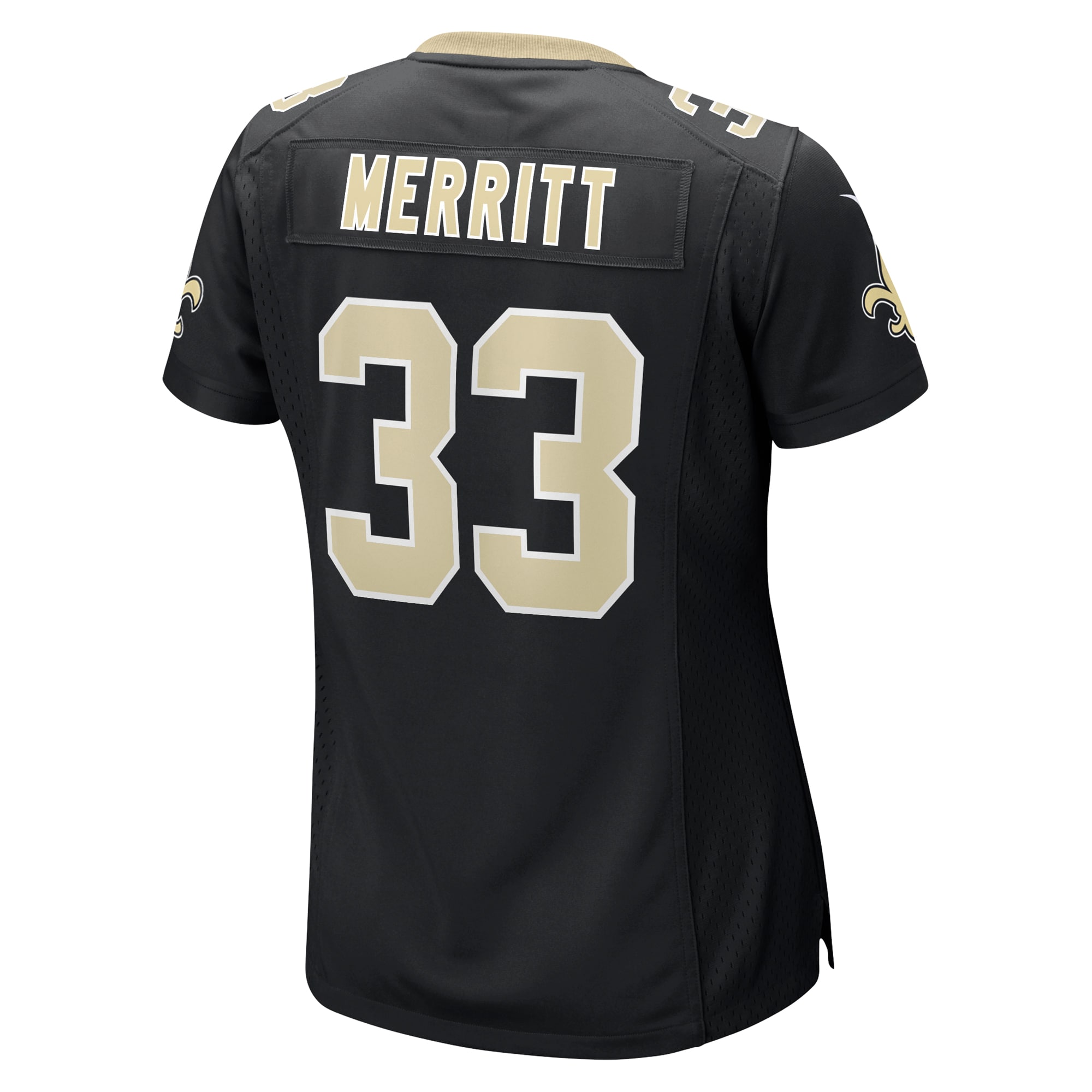 New Orleans Saints Kirk Merritt Black Team Game NFL Jersey Women's