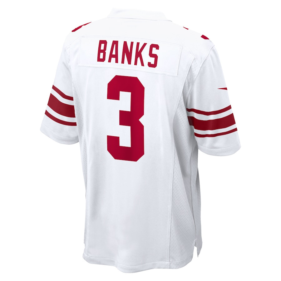 Deonte Banks 3 New York Giants Game White NFL Jersey Men's
