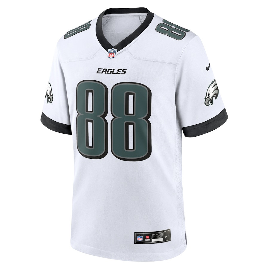 Dallas Goedert 88 Philadelphia Eagles Nike White Game White NFL Jersey Men's