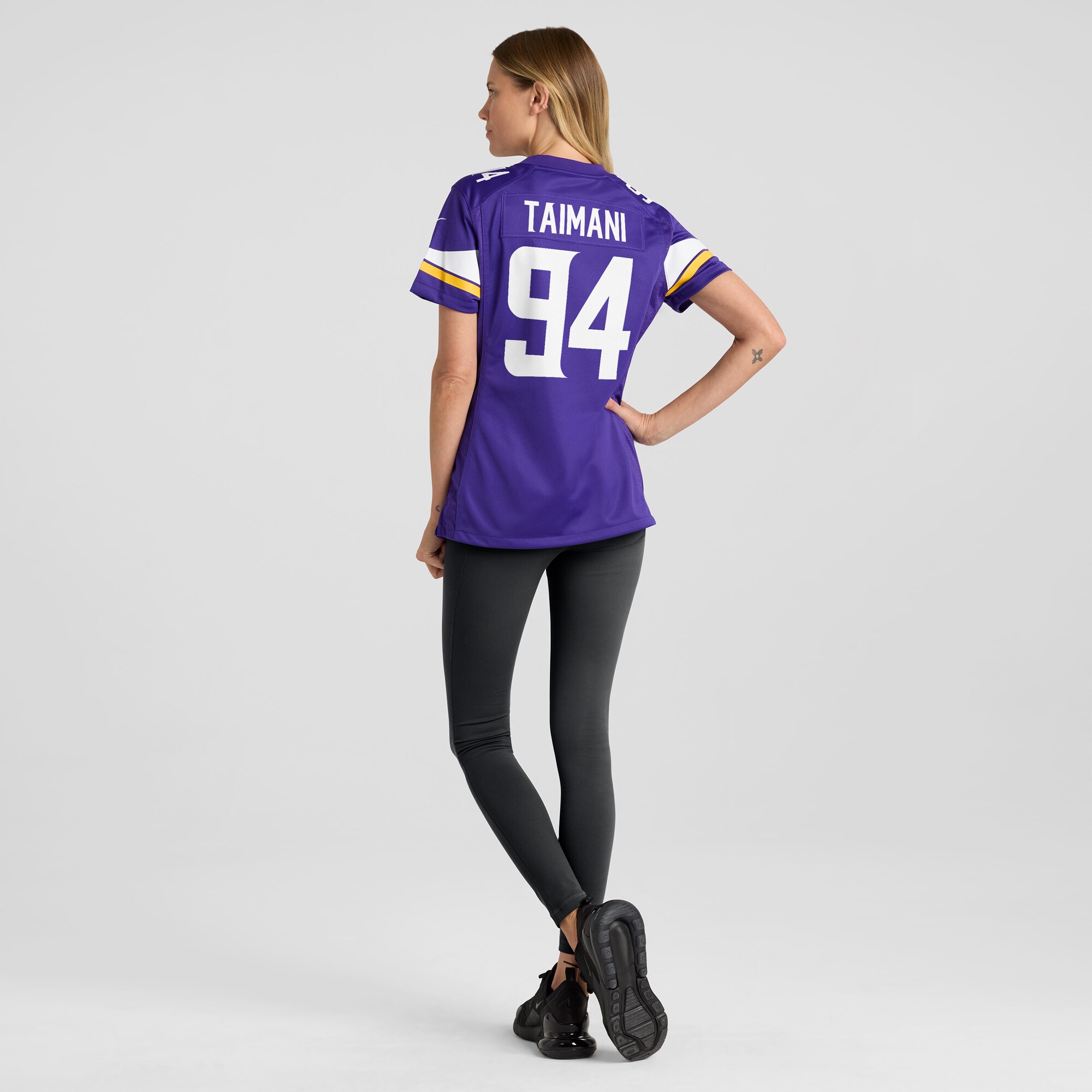 Minnesota Vikings Taki Taimani Purple Game NFL Jersey Women's