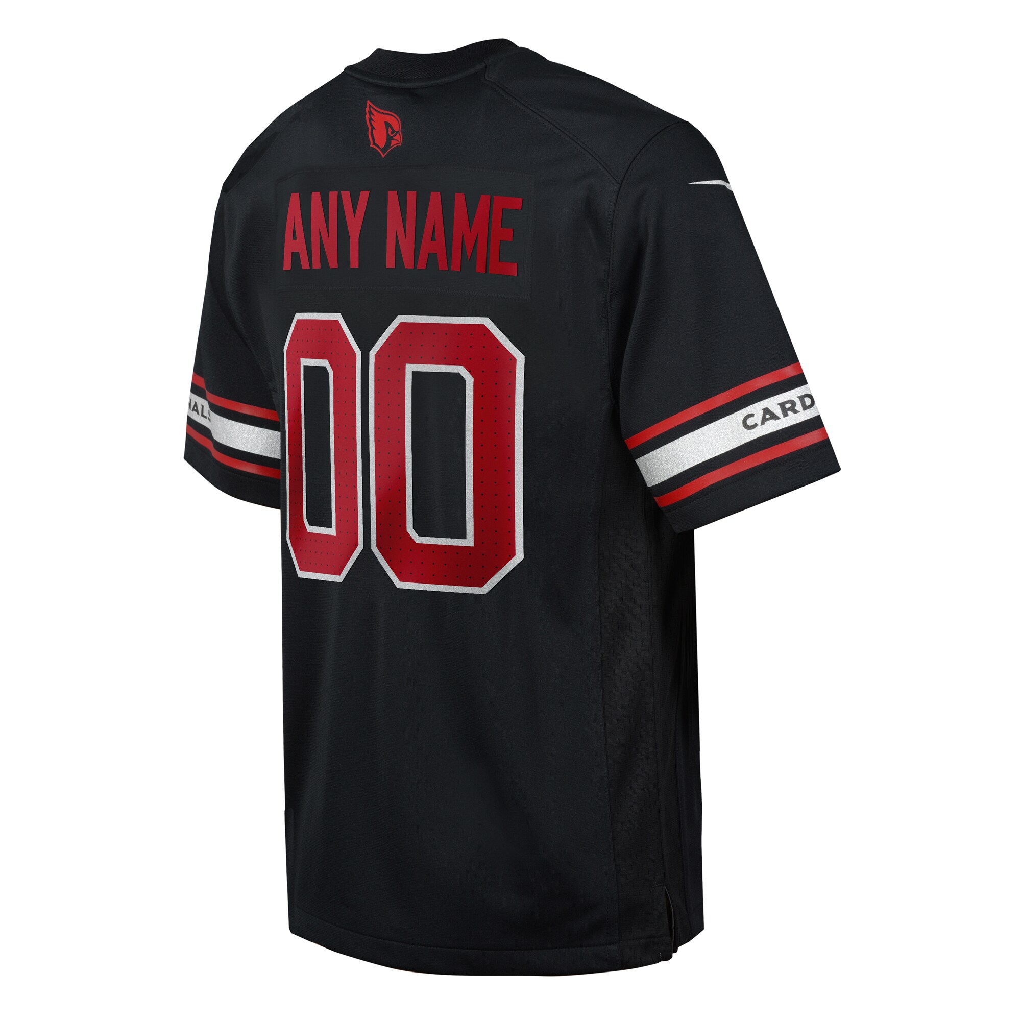 Arizona Cardinals Black Alternate Custom Game NFL Jersey Youth