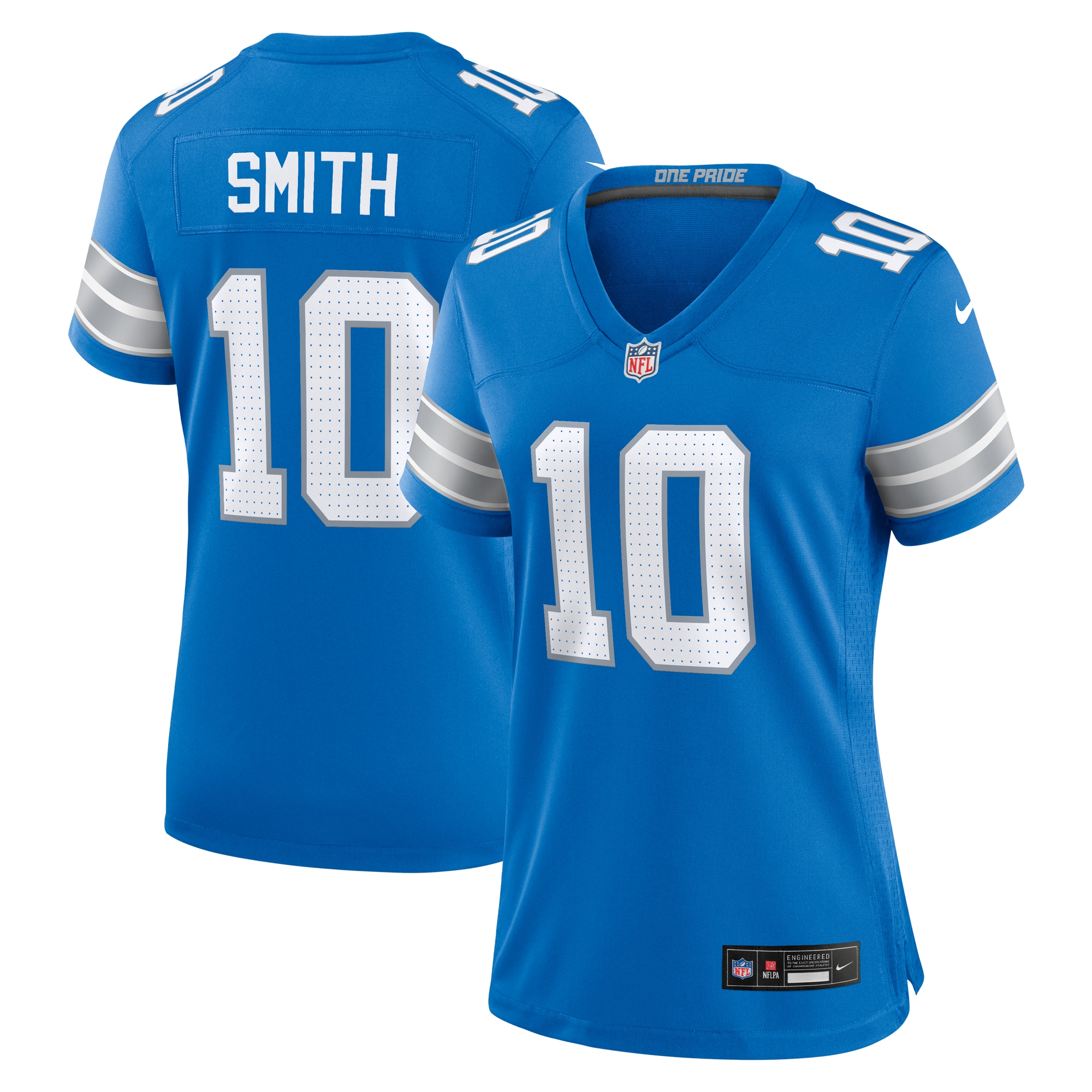 Detroit Lions Tre'Quan Smith Blue Game NFL Jersey Women's