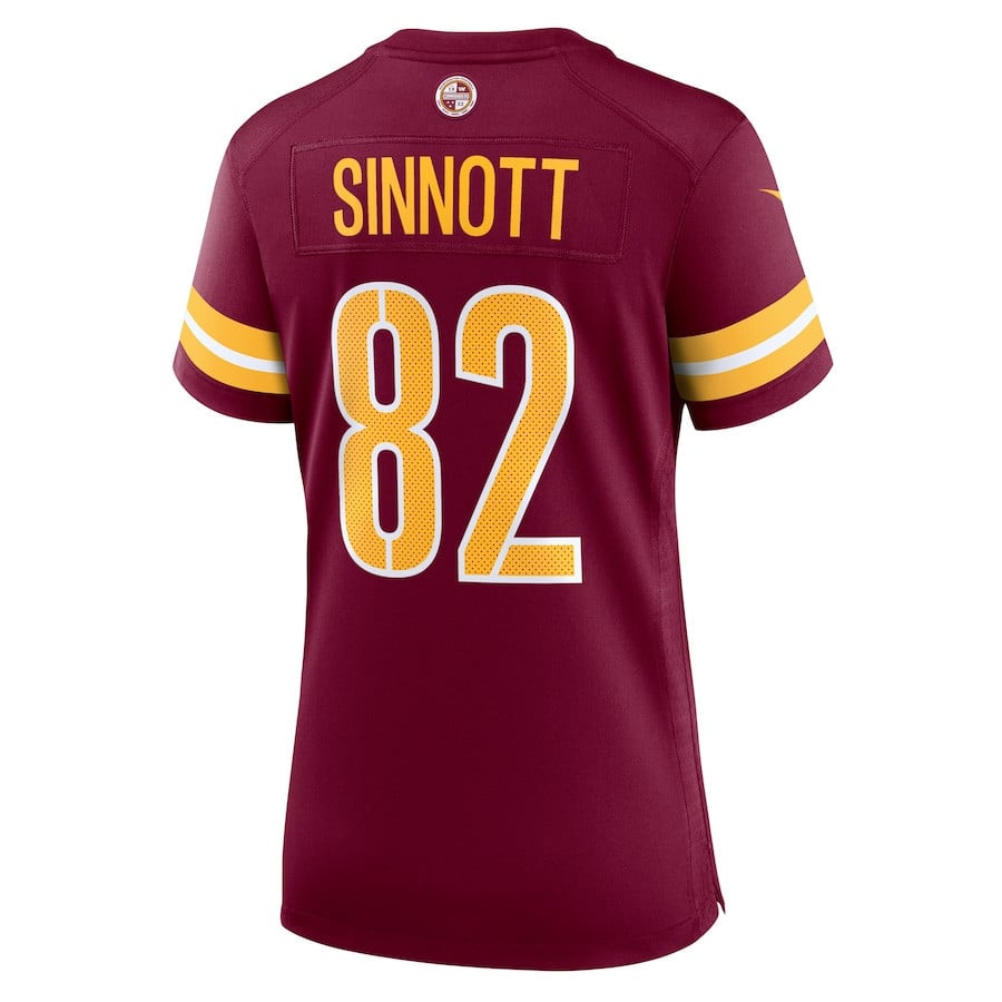 Ben Sinnott #82 Washington Commanders Super Bowl LIX Burgundy NFL Jersey Women's