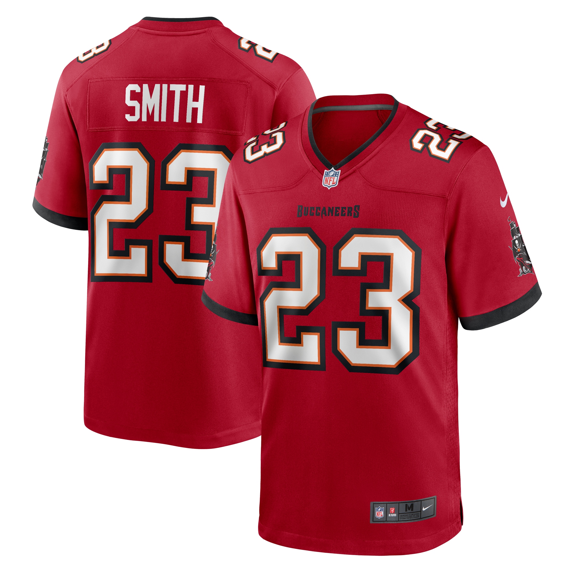 Tampa Bay Buccaneers Tykee Smith Red Game NFL Jersey Men's