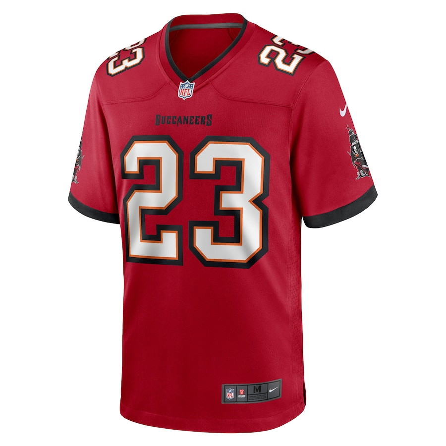 Tykee Smith 23 Tampa Bay Buccaneers Game Red NFL Jersey Men's