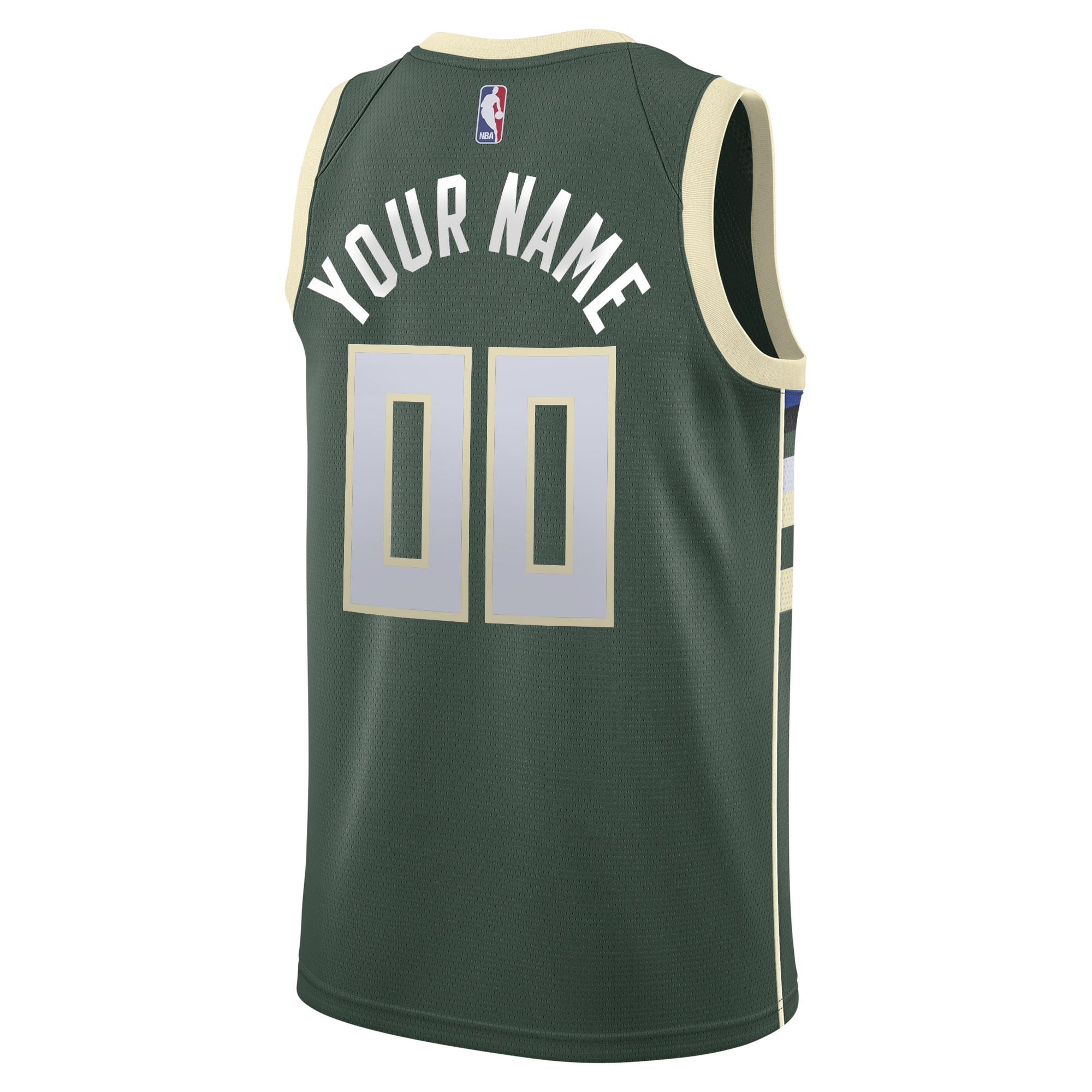 Milwaukee Bucks Icon Swingman Custom NBA Jersey Youth