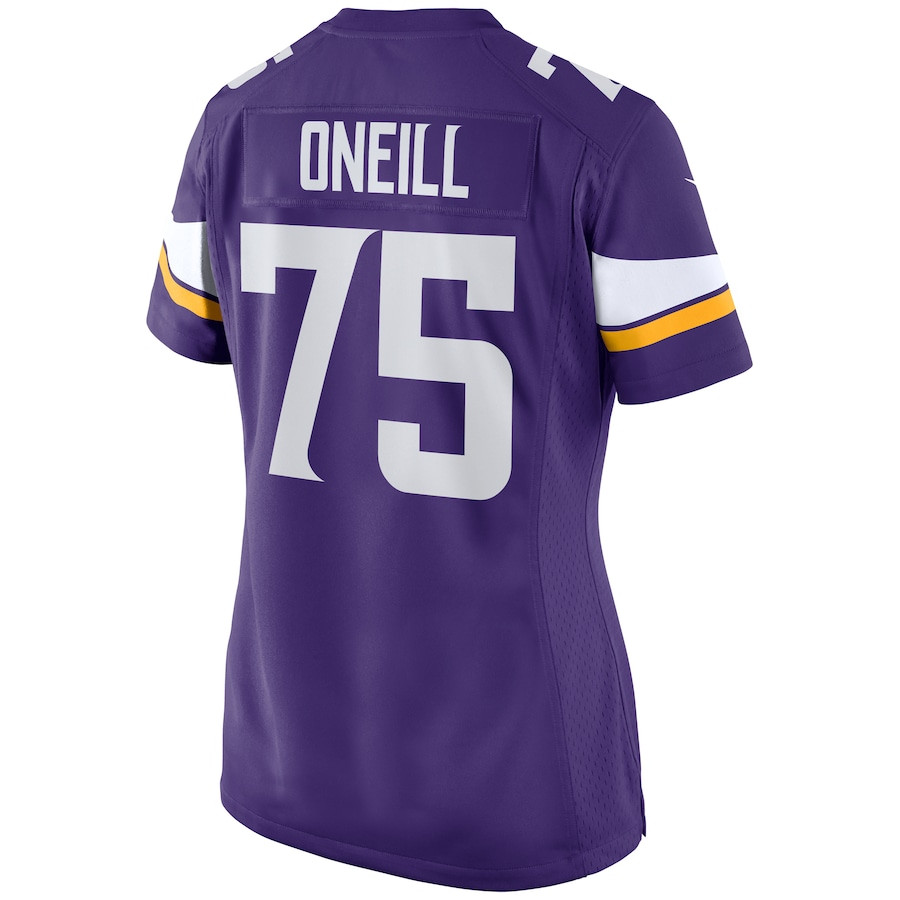 Brian O'Neill 75 Minnesota Vikings Game Purple NFL Jersey Women's